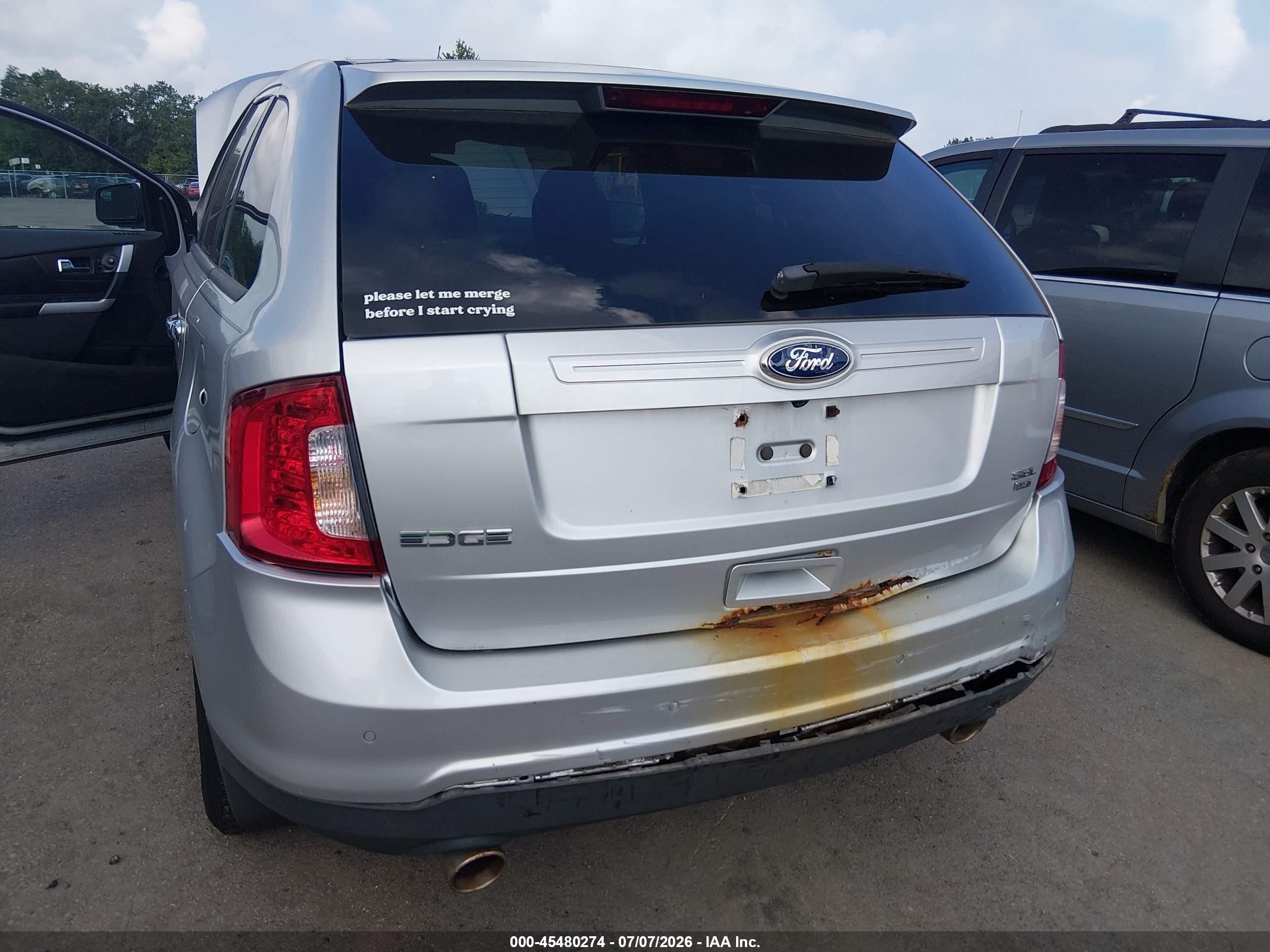 2011 Ford Edge Sel Silver vin: 2FMDK4JC7BBA11215