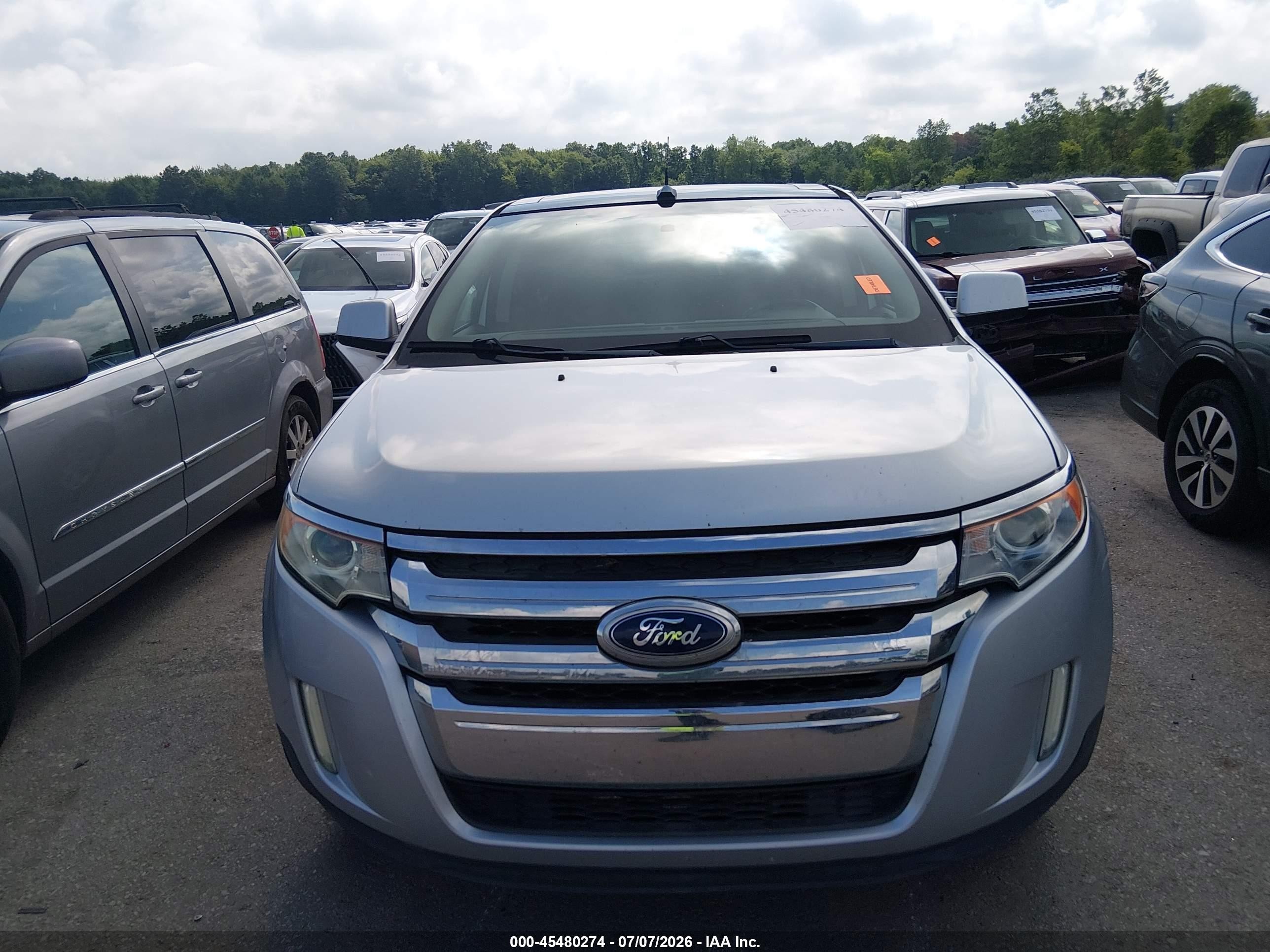 2011 Ford Edge Sel Silver vin: 2FMDK4JC7BBA11215