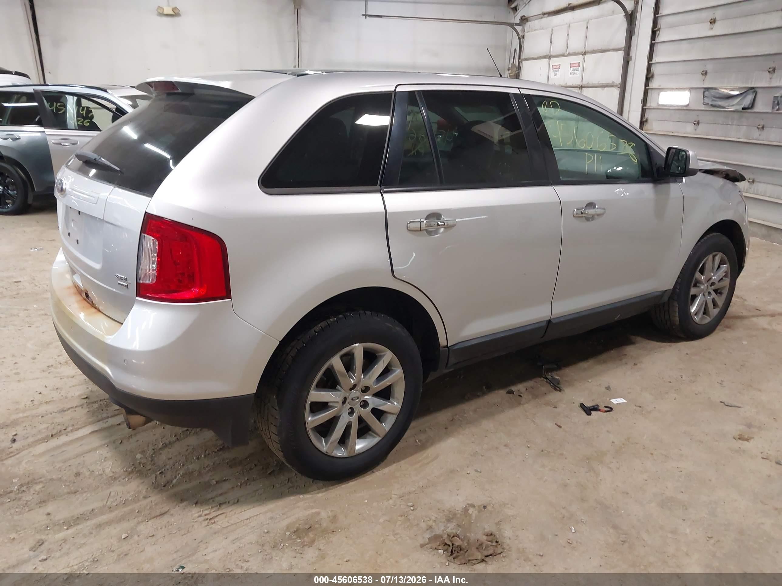 2011 Ford Edge Sel Silver vin: 2FMDK4JC7BBA46126