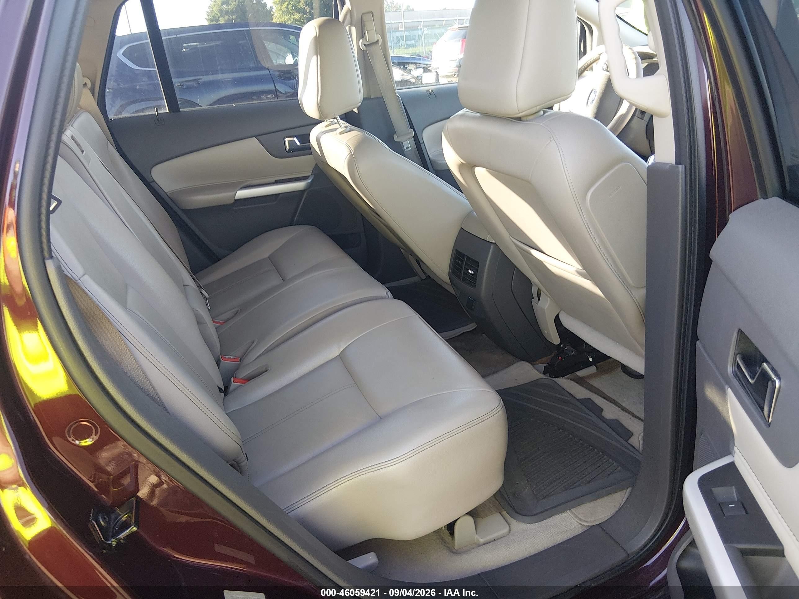 2011 Ford Edge Sel Burgundy vin: 2FMDK4JC7BBA79692