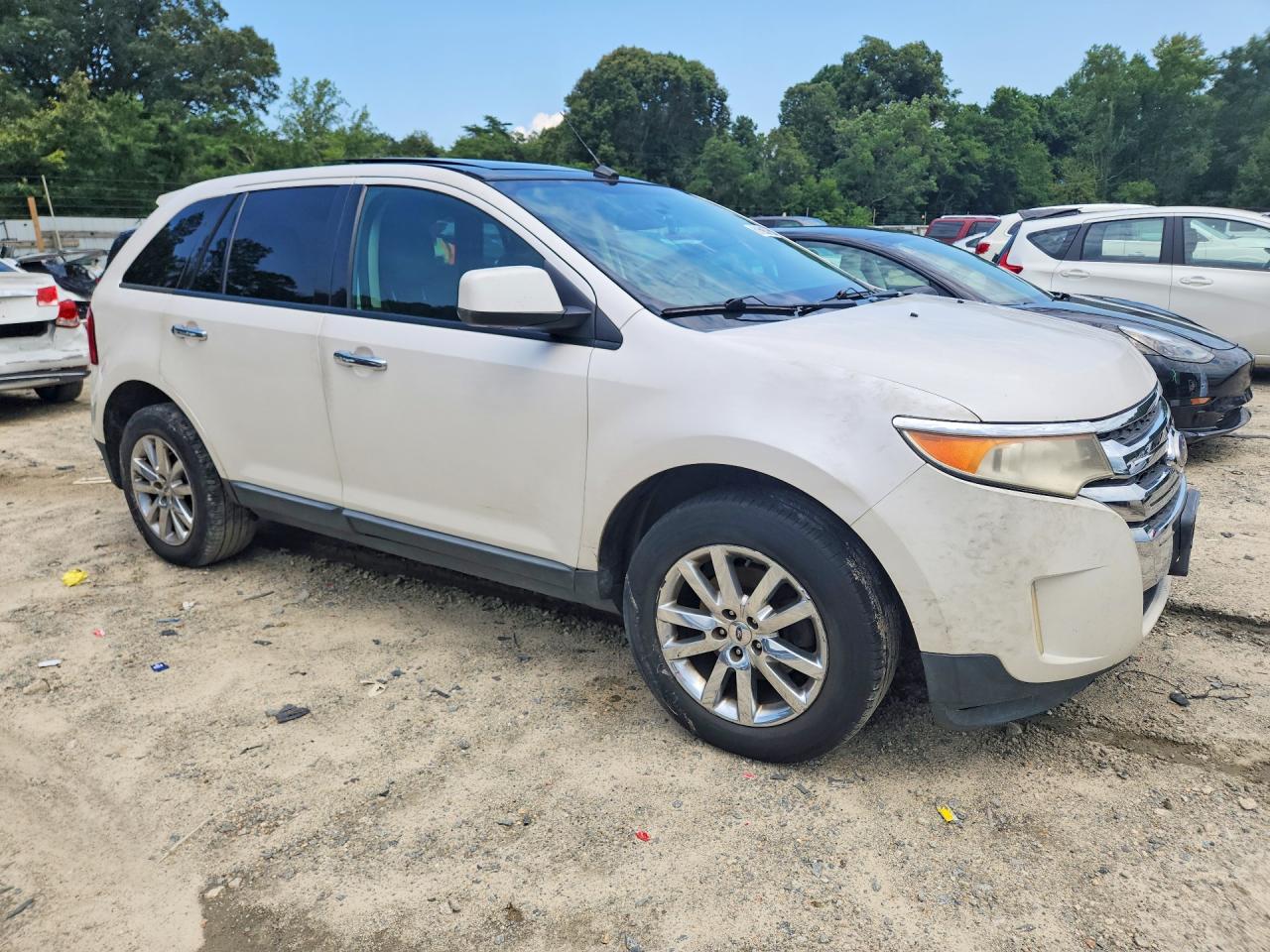 2011 Ford Edge Sel White vin: 2FMDK4JC7BBA83046