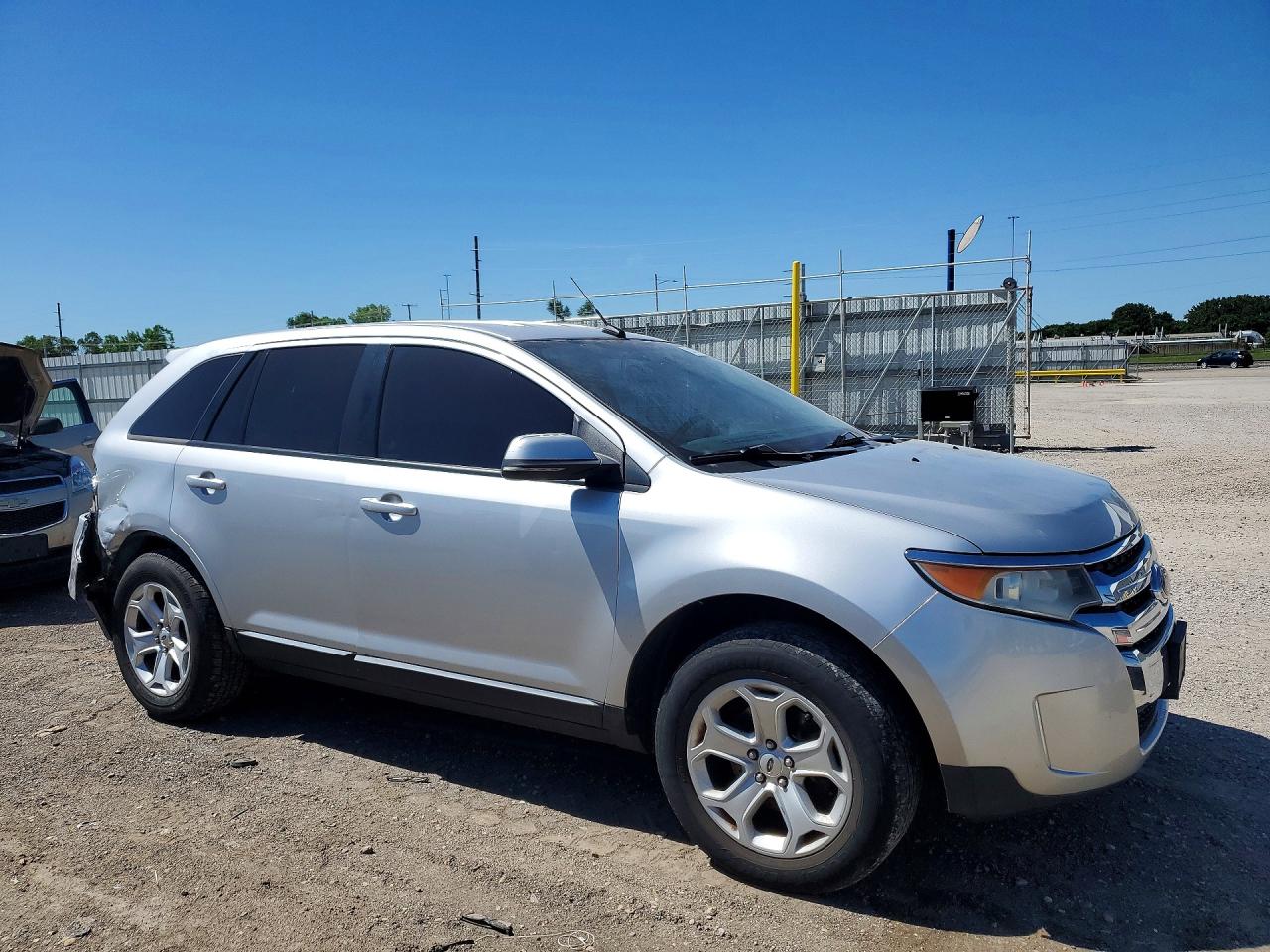2012 Ford Edge Sel Silver vin: 2FMDK4JC7CBA13287