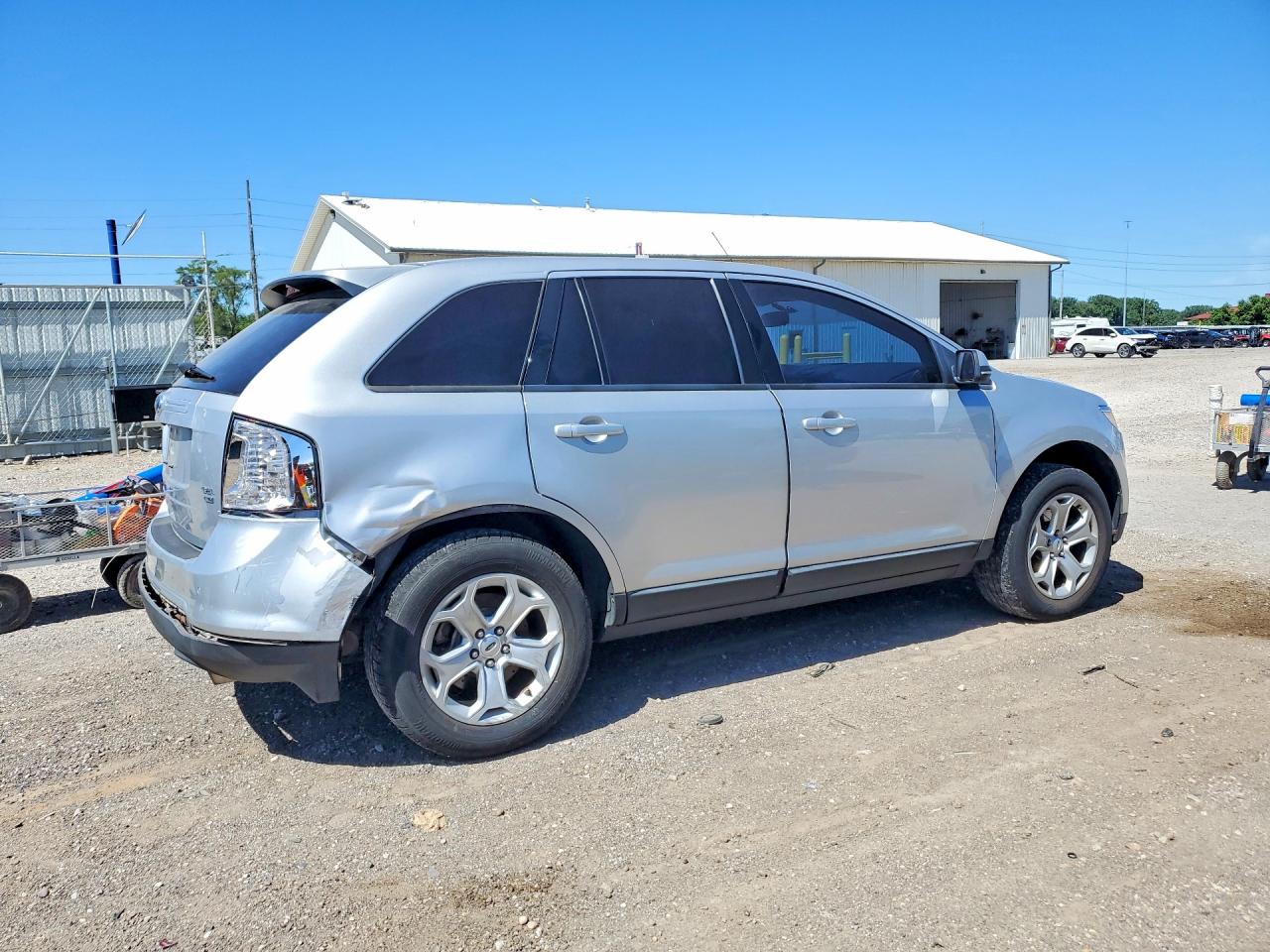 2012 Ford Edge Sel Silver vin: 2FMDK4JC7CBA13287