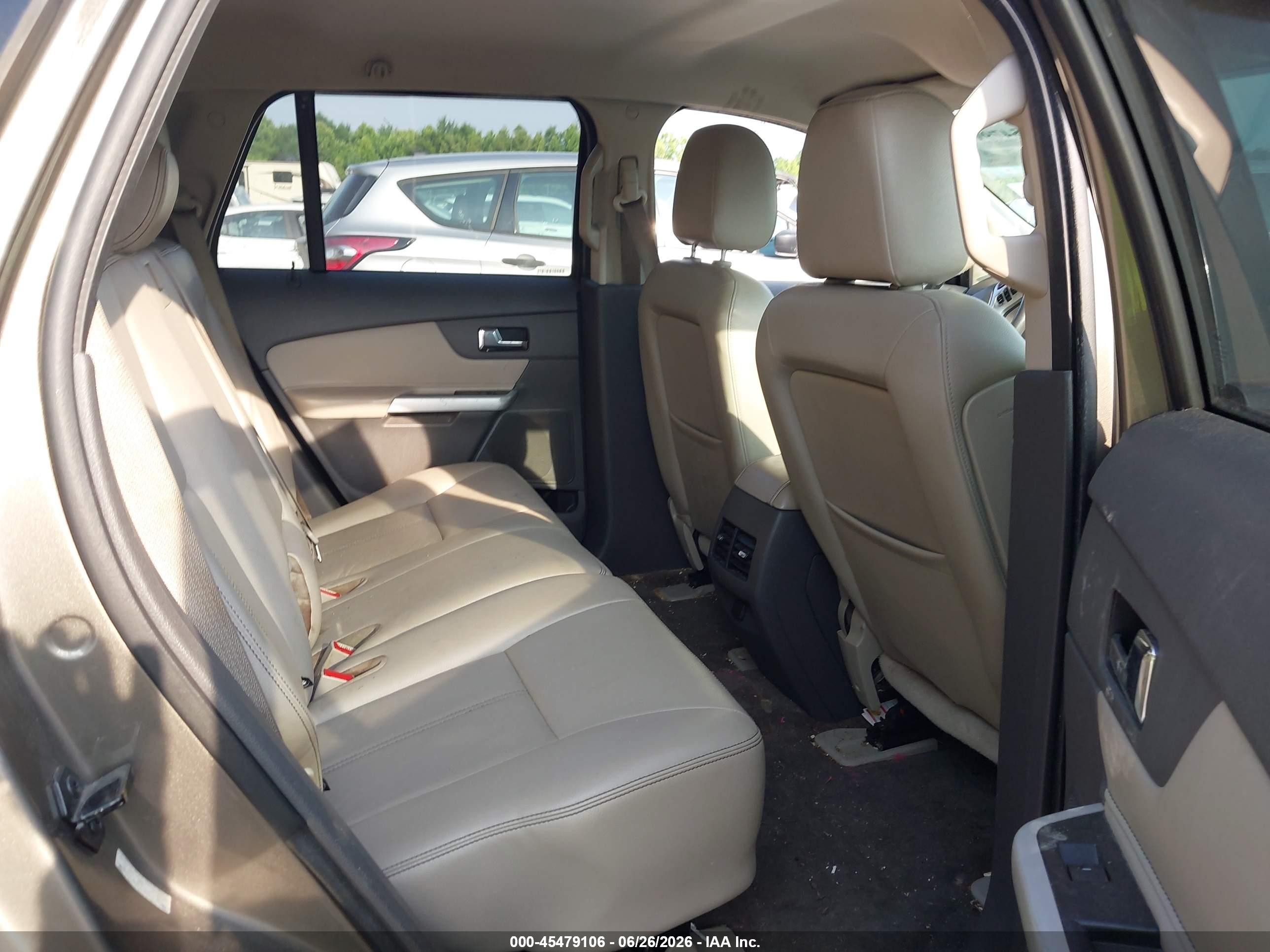 2012 Ford Edge Sel Beige vin: 2FMDK4JC7CBA52039