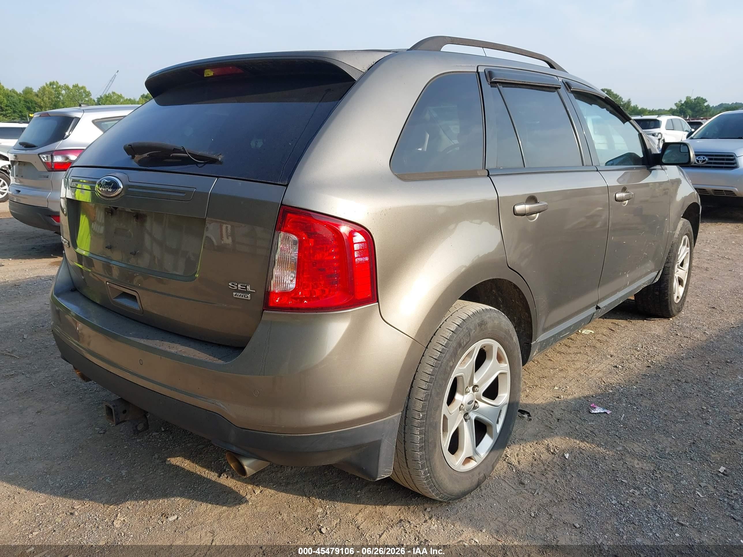 2012 Ford Edge Sel Beige vin: 2FMDK4JC7CBA52039