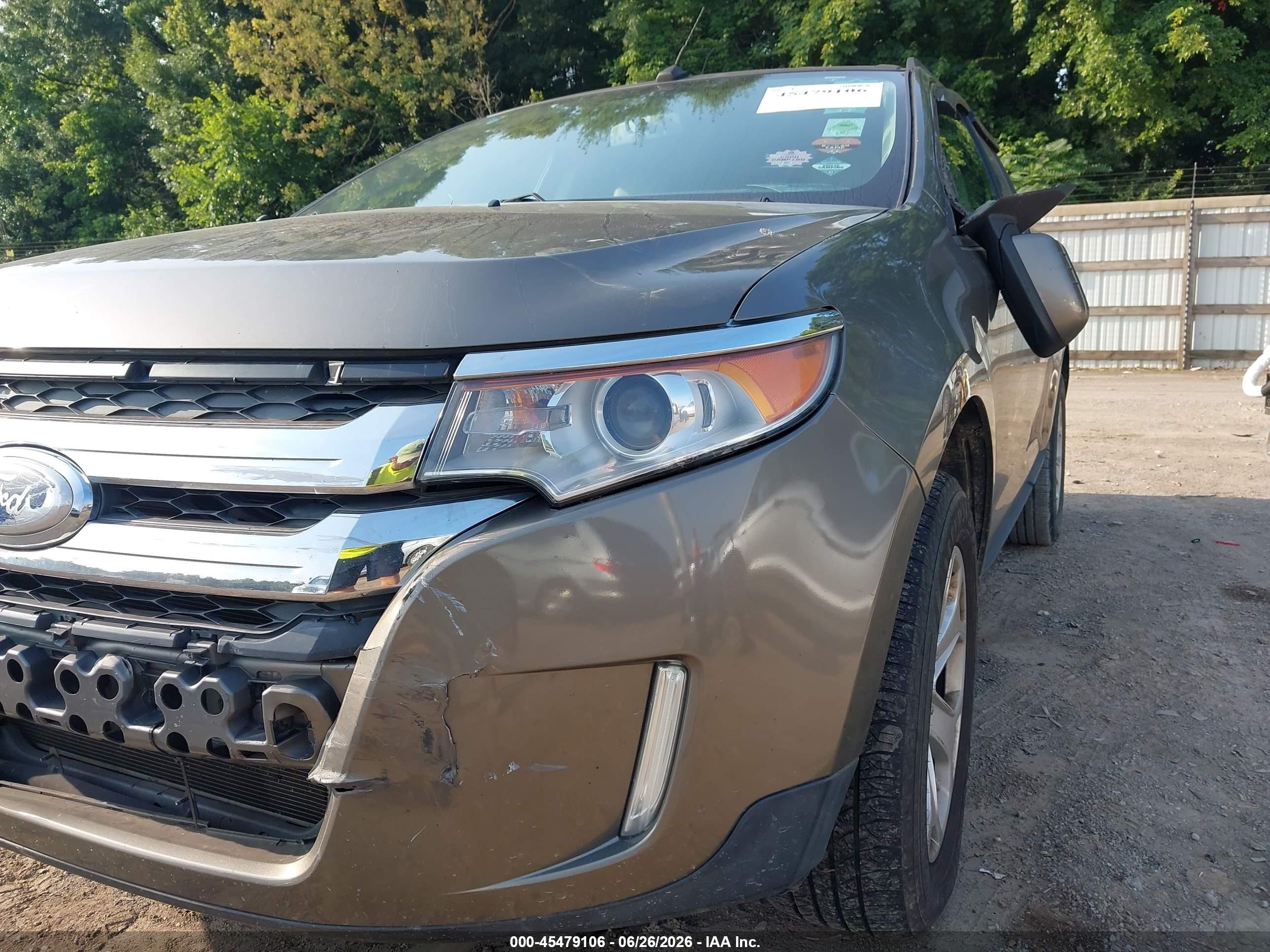 2012 Ford Edge Sel Beige vin: 2FMDK4JC7CBA52039