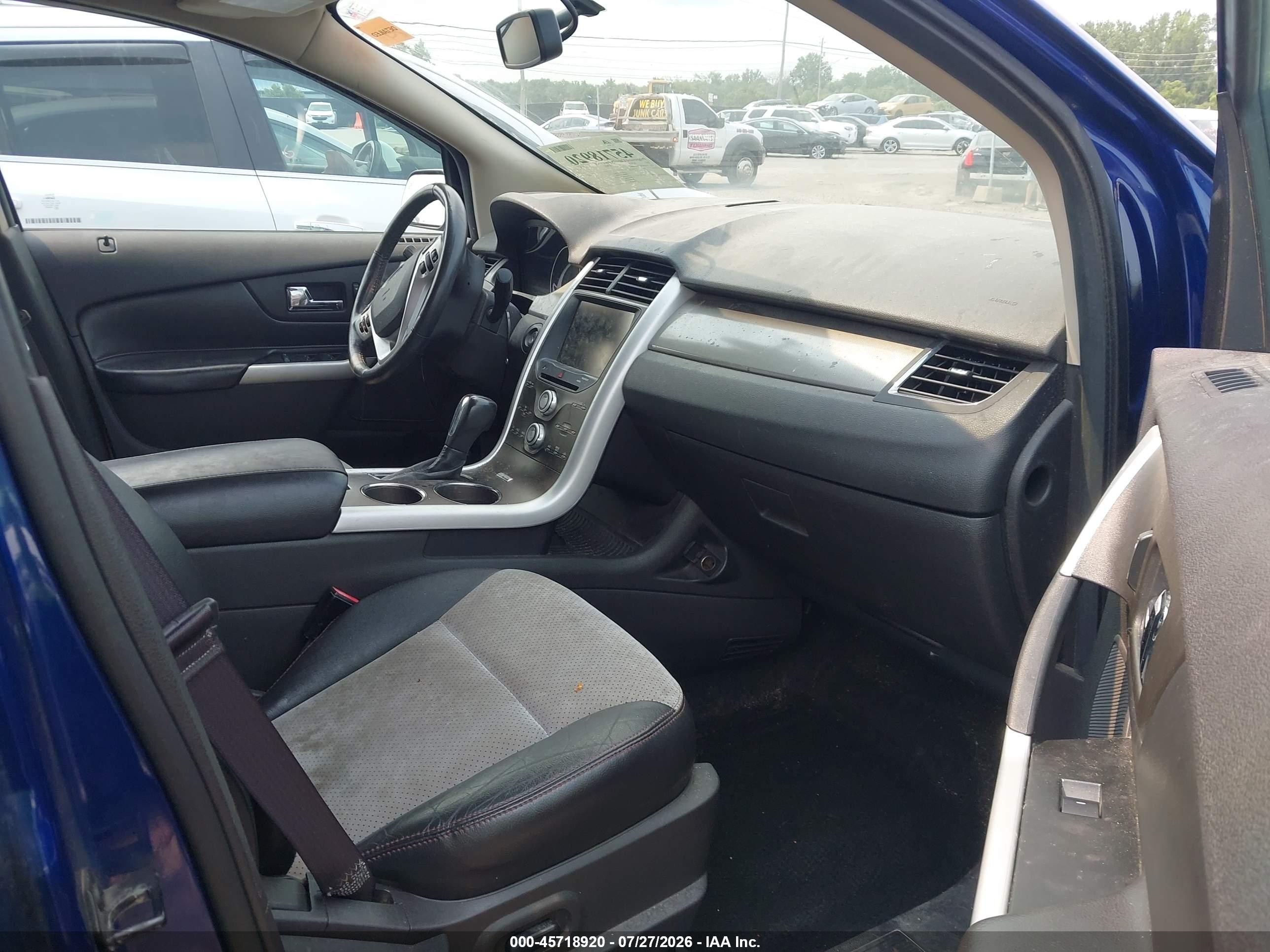 2013 Ford Edge Sel Blue vin: 2FMDK4JC7DBA04963