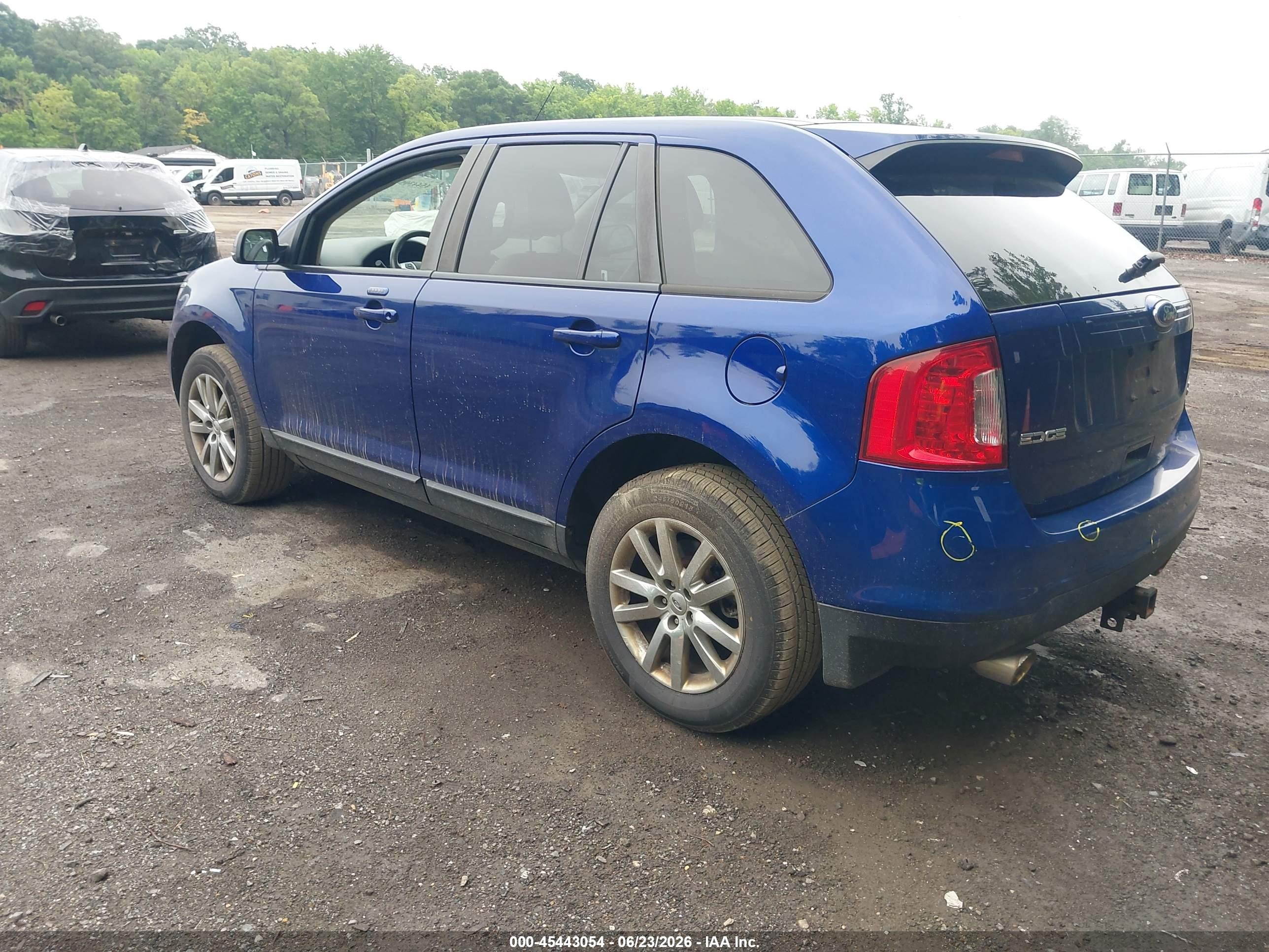 2013 Ford Edge Sel Blue vin: 2FMDK4JC7DBA47098