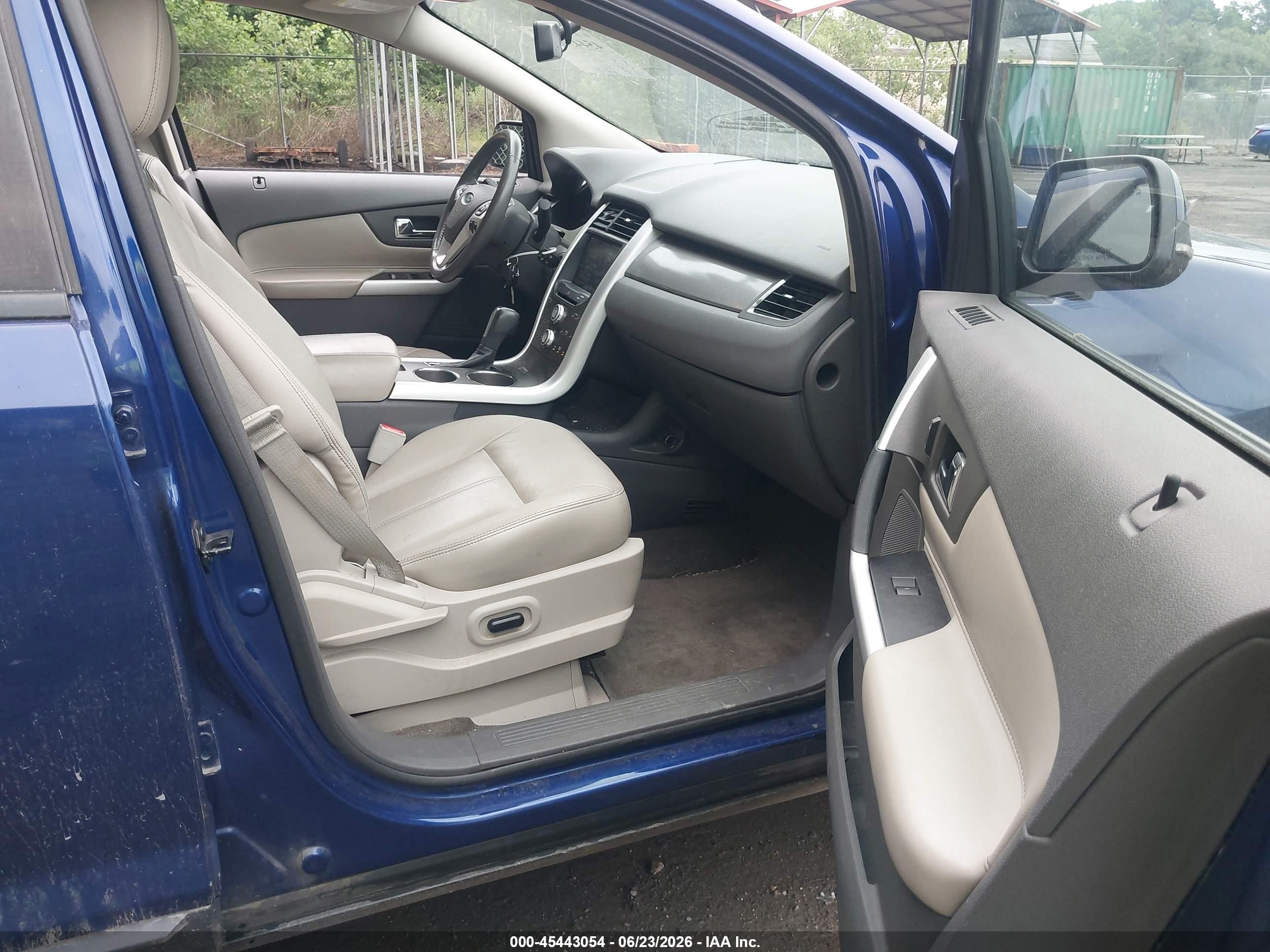 2013 Ford Edge Sel Blue vin: 2FMDK4JC7DBA47098