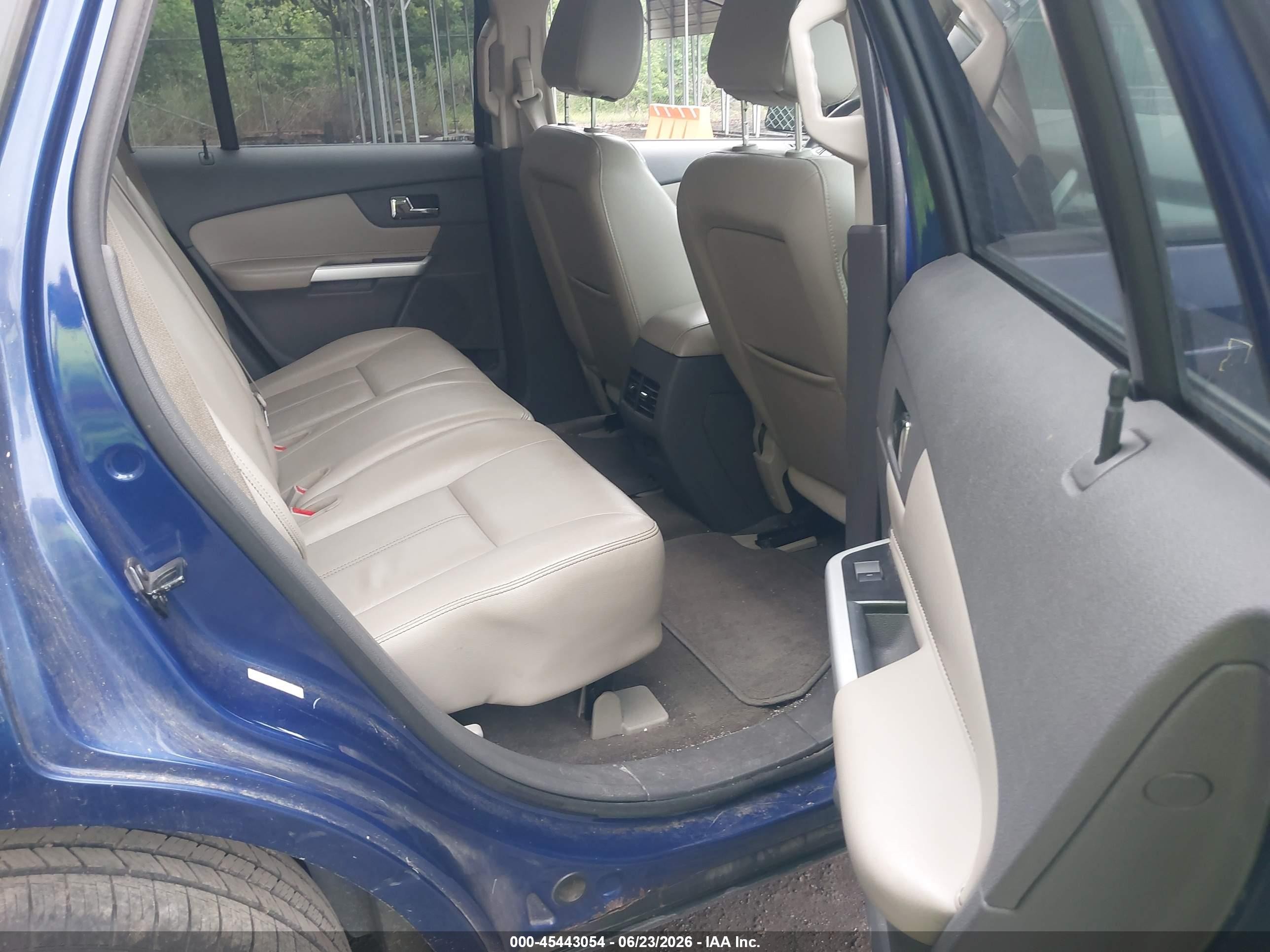 2013 Ford Edge Sel Blue vin: 2FMDK4JC7DBA47098