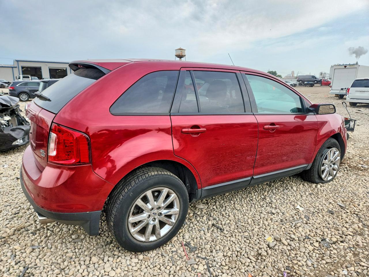 2013 Ford Edge Sel Red vin: 2FMDK4JC7DBA47599