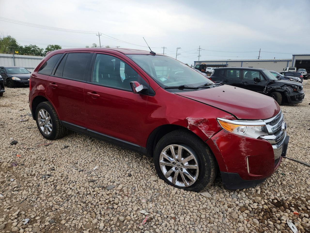 2013 Ford Edge Sel Red vin: 2FMDK4JC7DBA47599