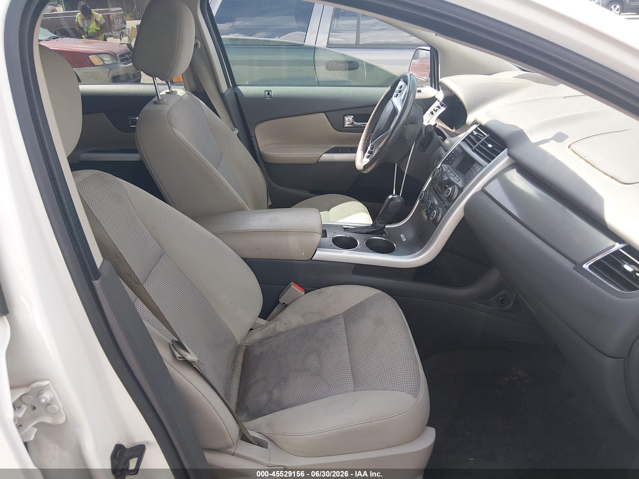 2013 Ford Edge Sel White vin: 2FMDK4JC7DBA64810