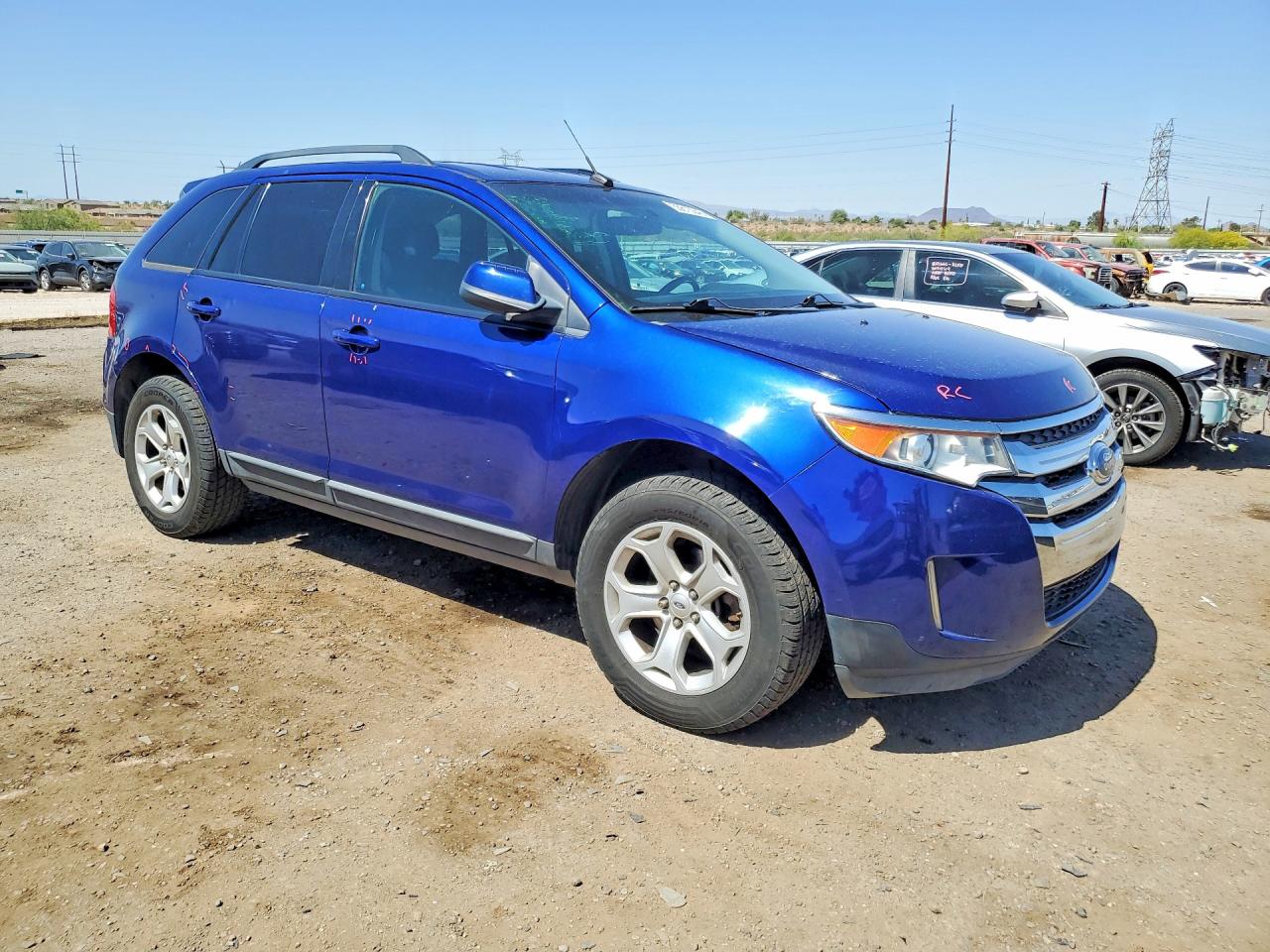 2013 Ford Edge Sel Blue vin: 2FMDK4JC7DBA78108
