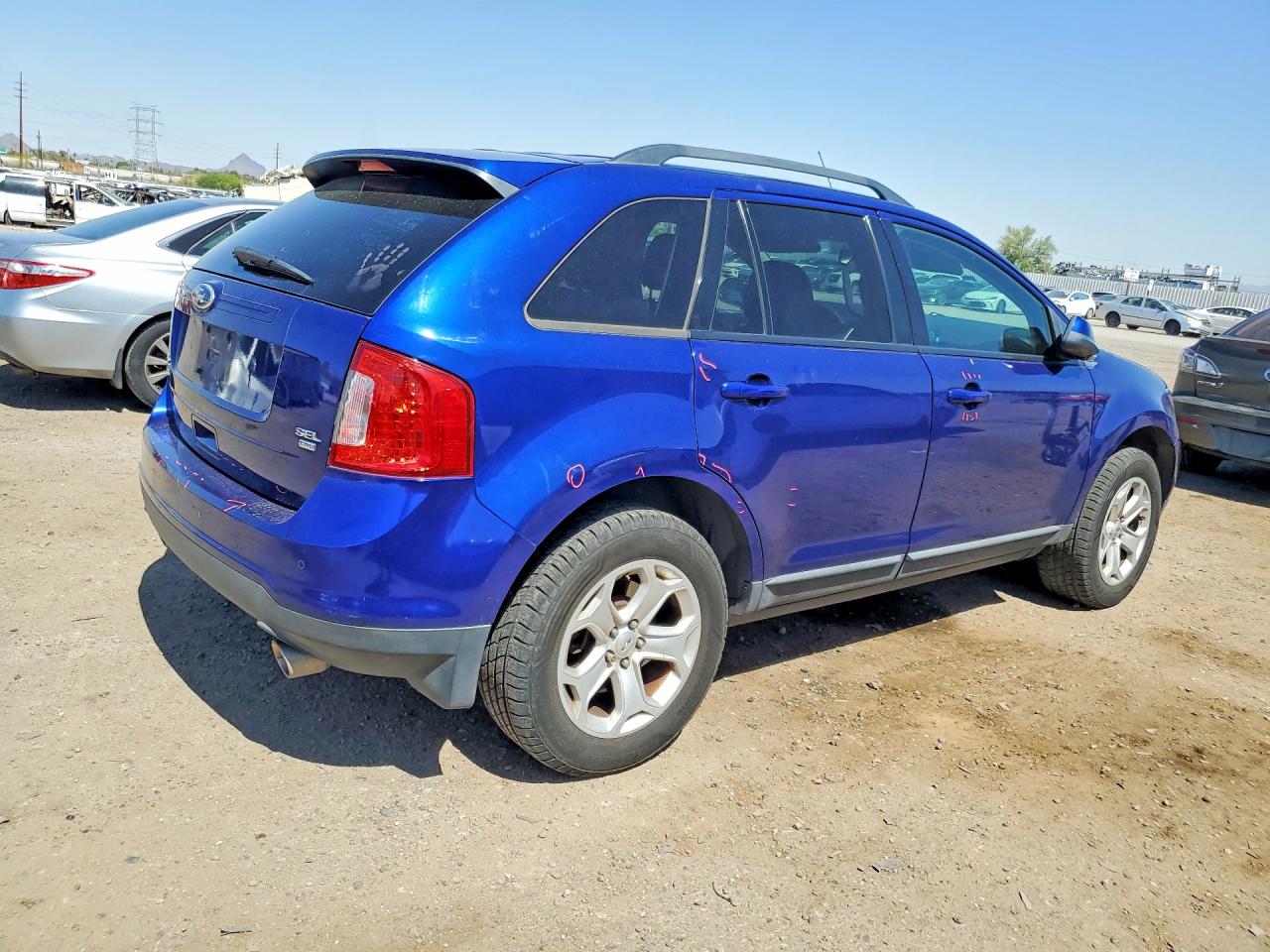 2013 Ford Edge Sel Blue vin: 2FMDK4JC7DBA78108