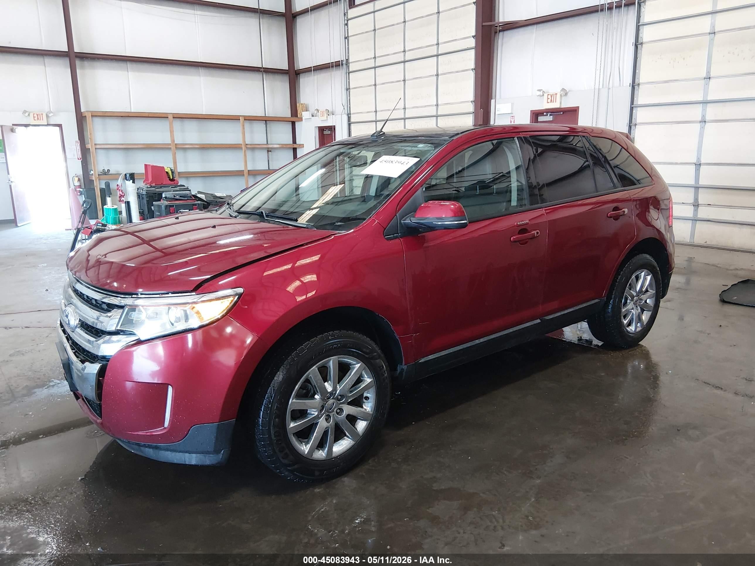 2013 Ford Edge Sel Red vin: 2FMDK4JC7DBA95328