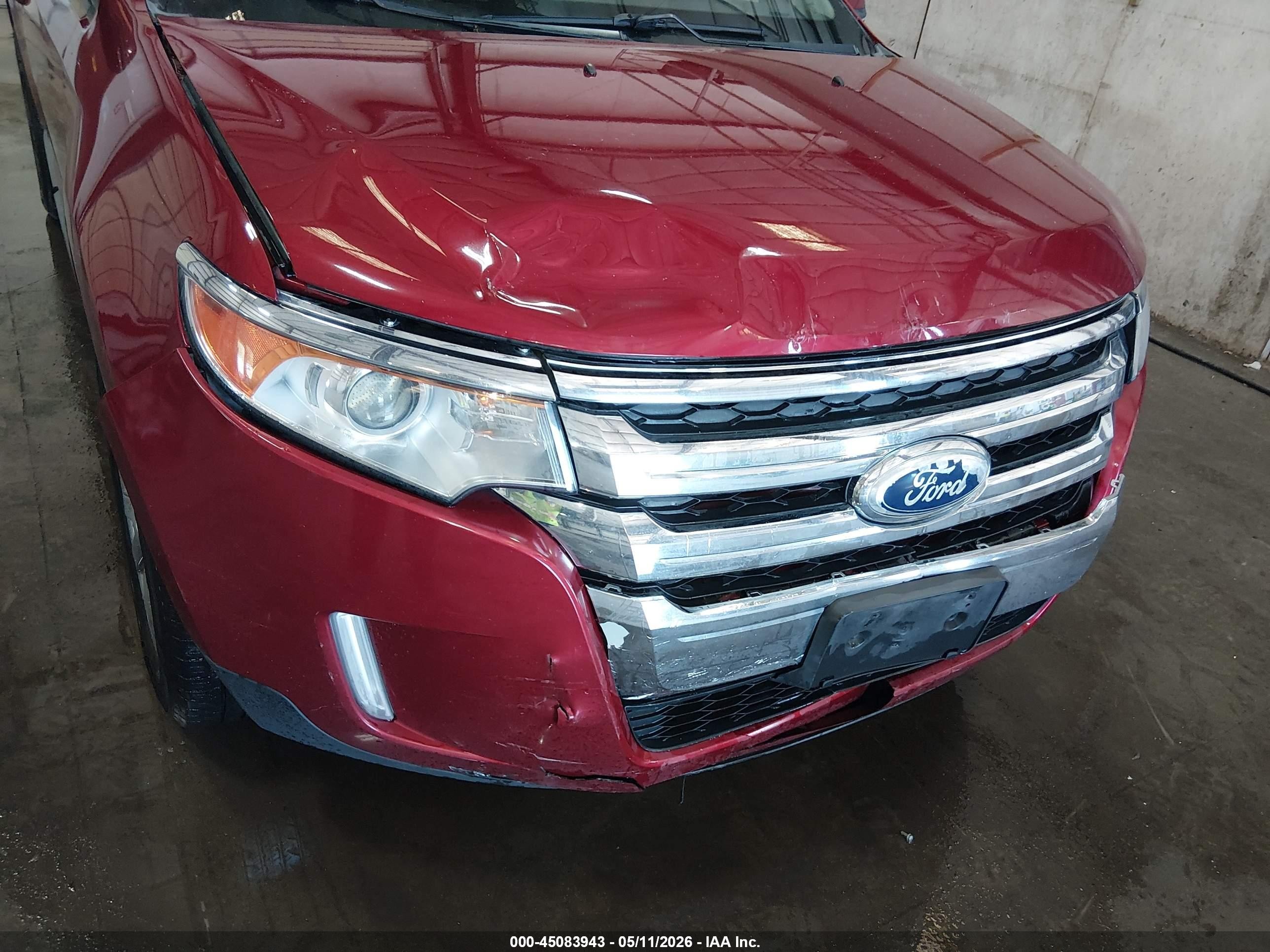 2013 Ford Edge Sel Red vin: 2FMDK4JC7DBA95328