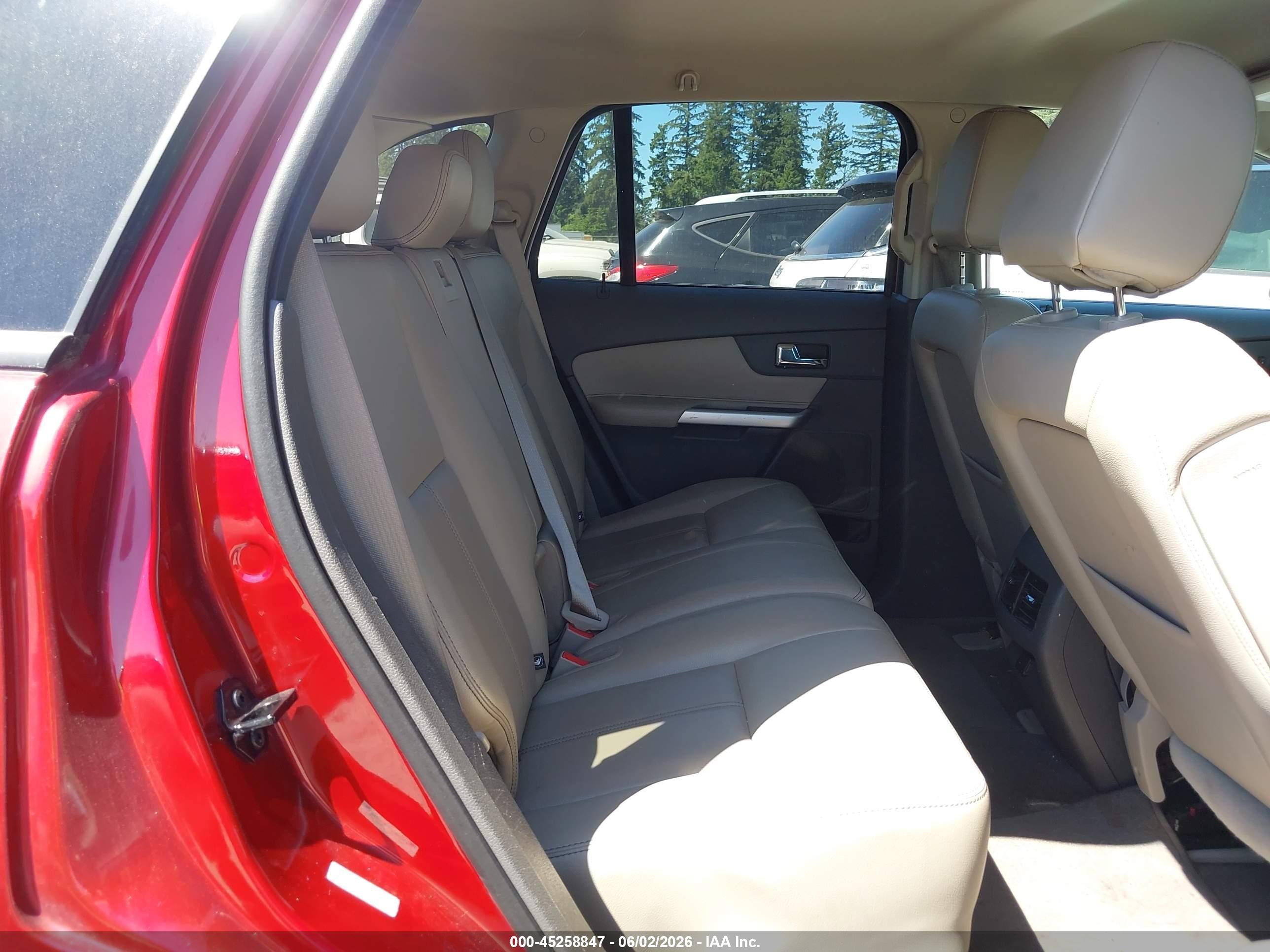 2013 Ford Edge Sel Red vin: 2FMDK4JC7DBB06831