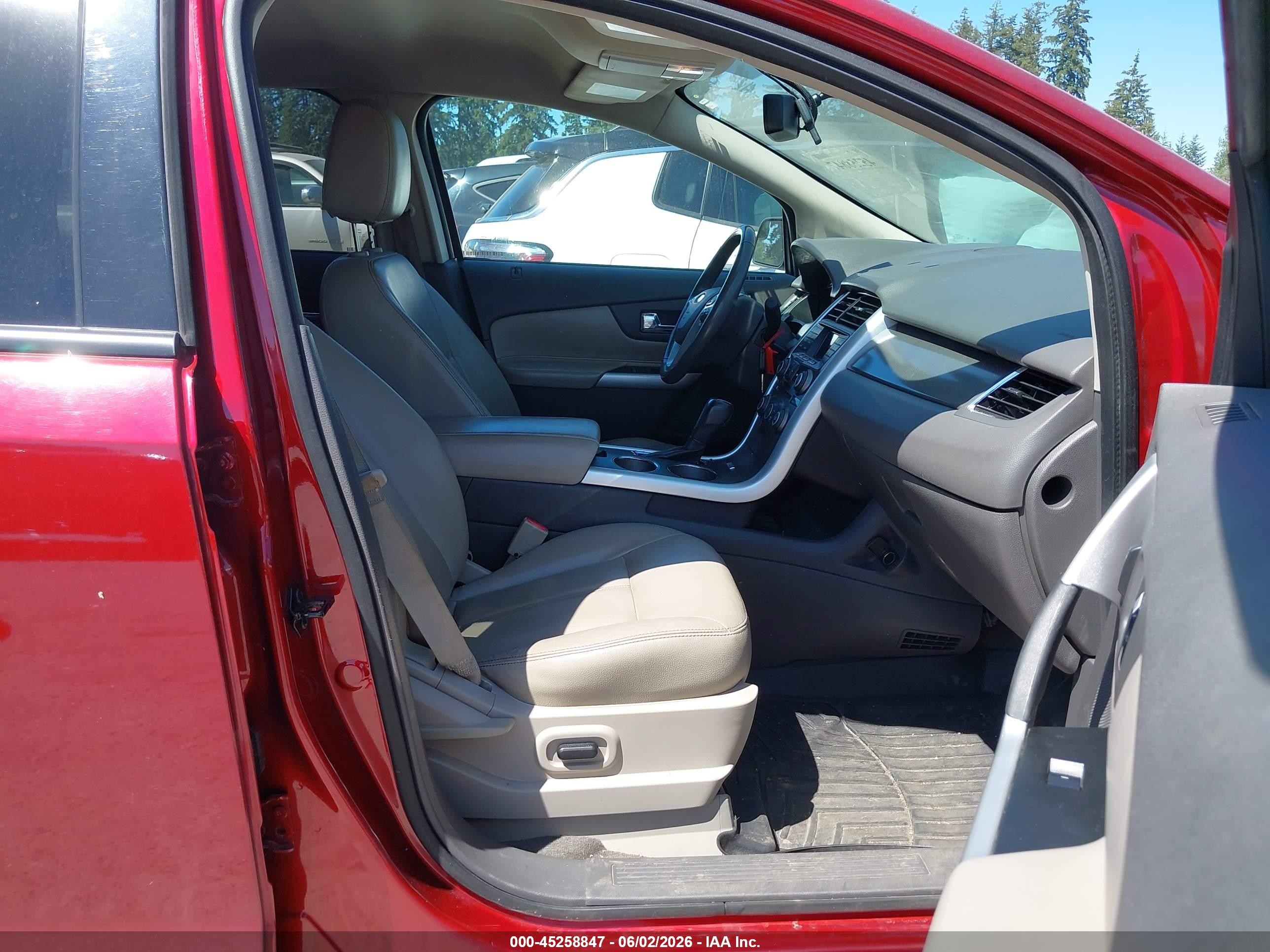 2013 Ford Edge Sel Red vin: 2FMDK4JC7DBB06831