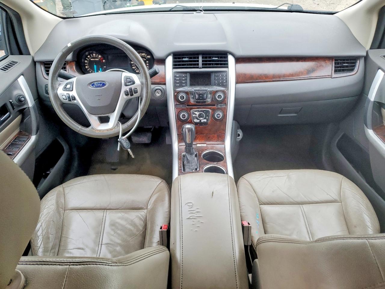 2013 Ford Edge Sel White vin: 2FMDK4JC7DBB34354