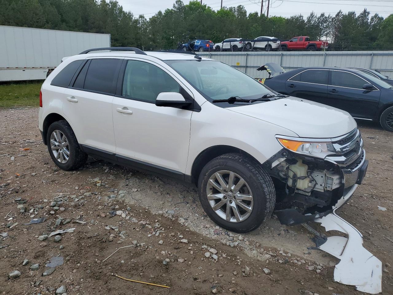 2013 Ford Edge Sel White vin: 2FMDK4JC7DBB34354