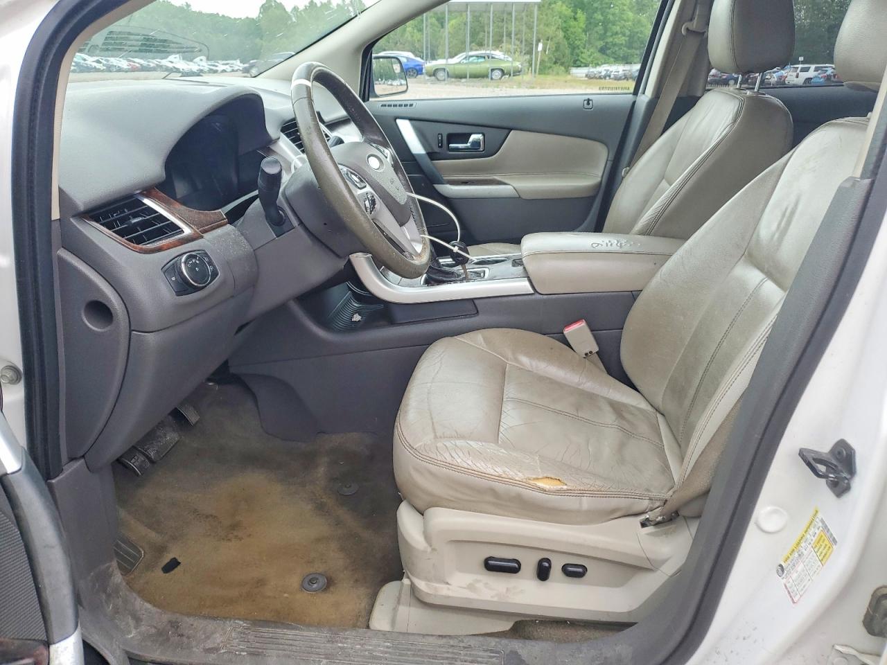 2013 Ford Edge Sel White vin: 2FMDK4JC7DBB34354