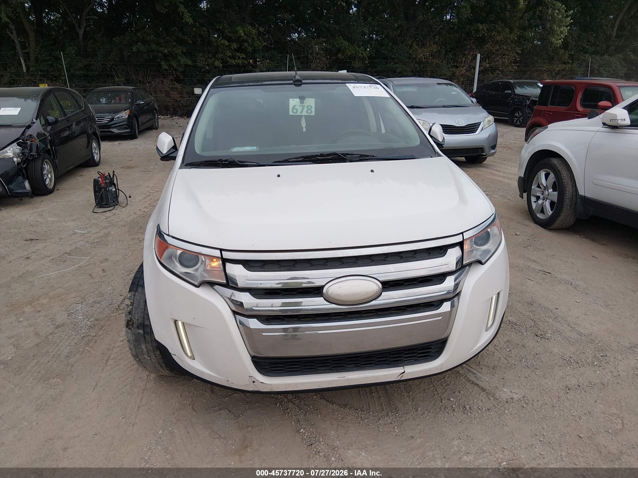 2013 Ford Edge Sel Белый vin: 2FMDK4JC7DBB96191