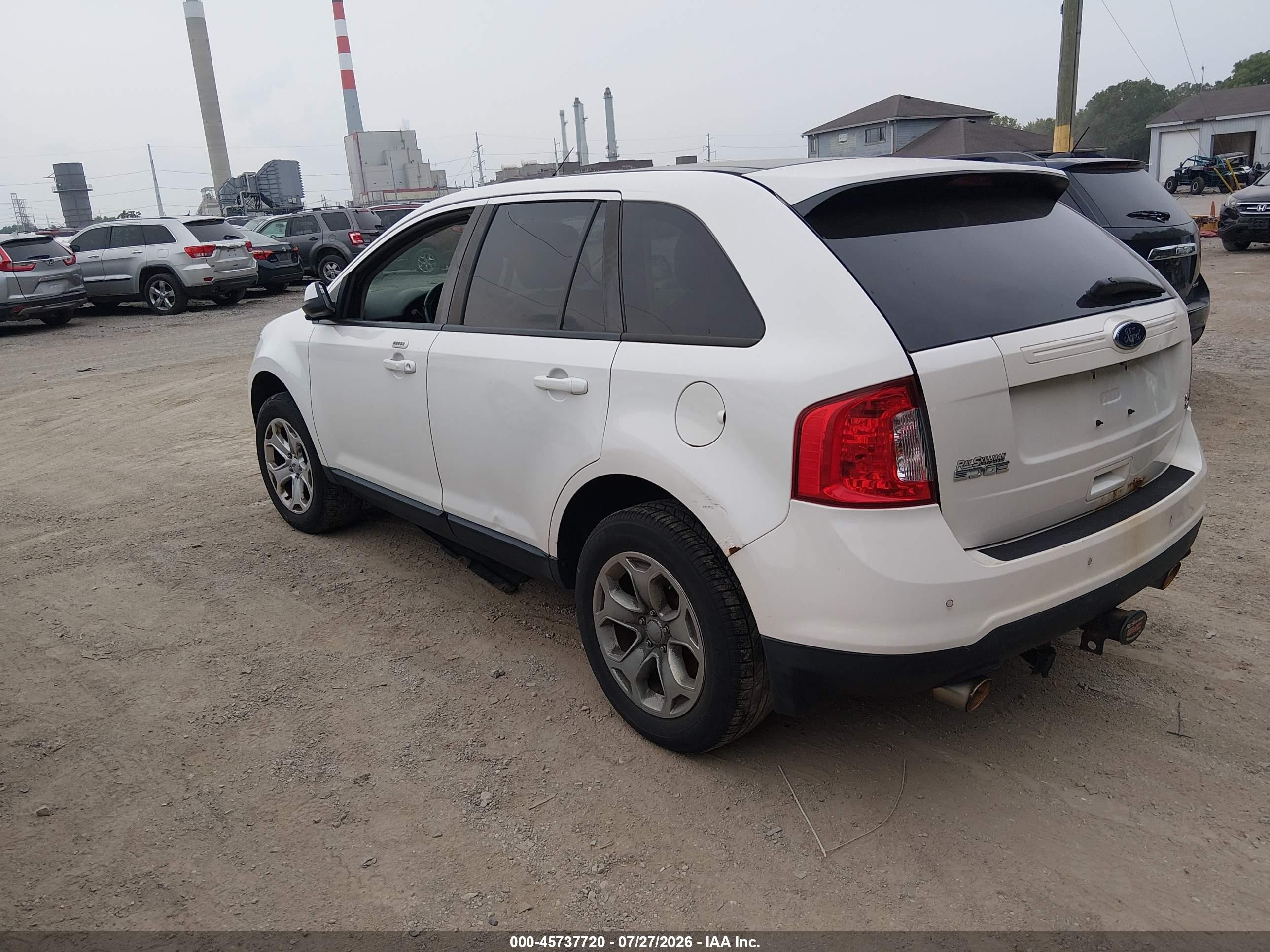 2013 Ford Edge Sel Белый vin: 2FMDK4JC7DBB96191