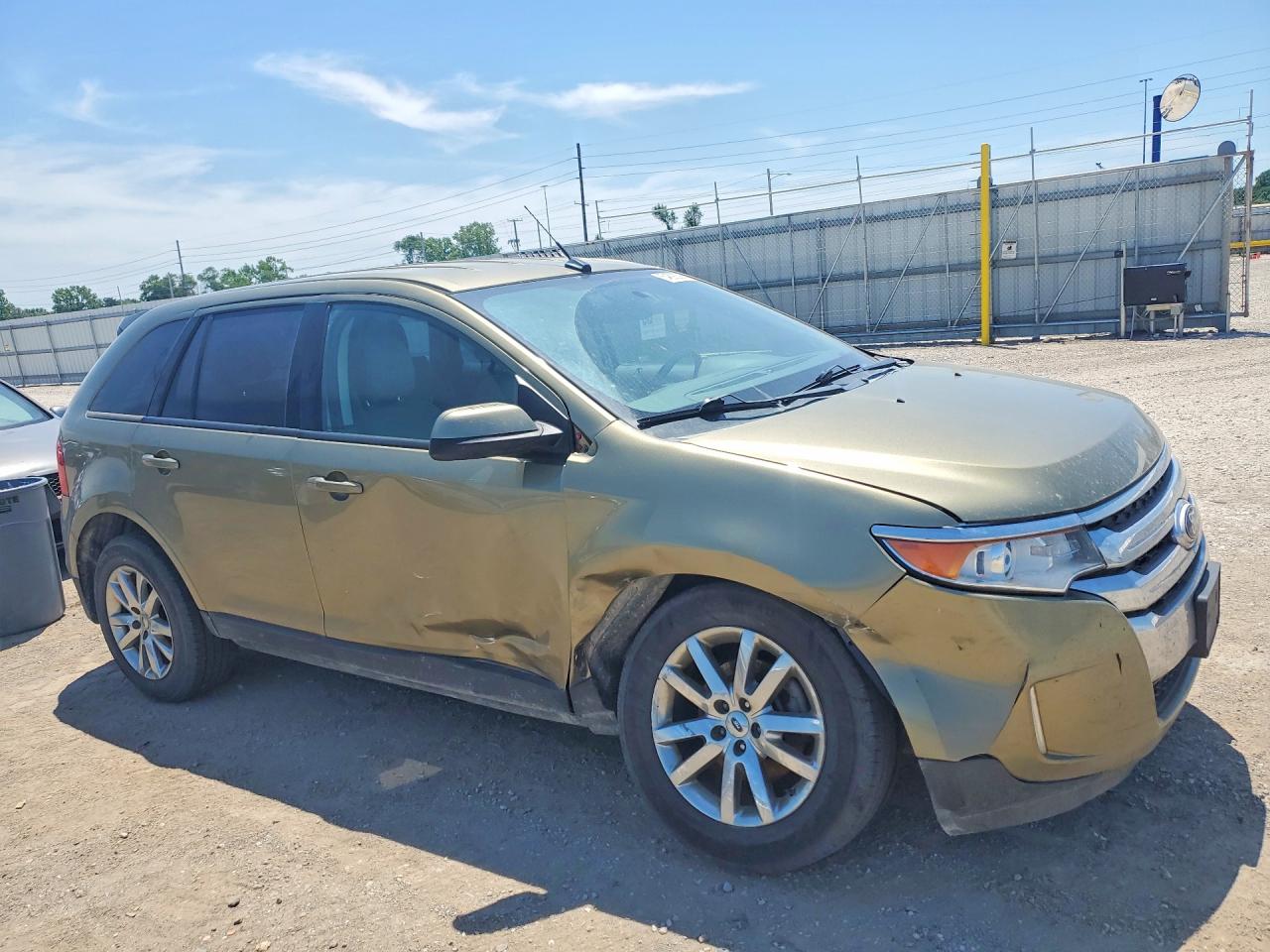 2013 Ford Edge Sel Green vin: 2FMDK4JC7DBC12406