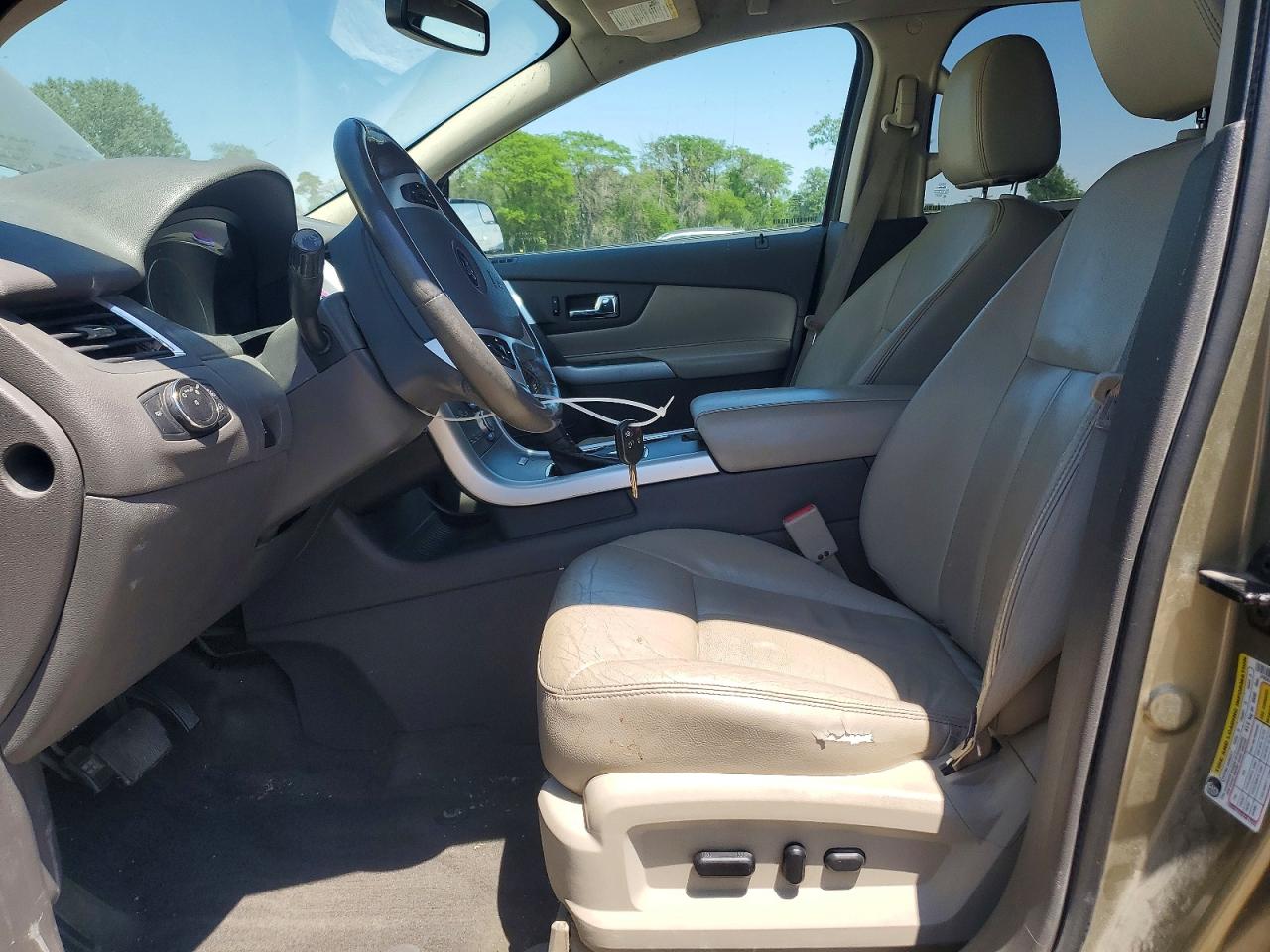 2013 Ford Edge Sel Green vin: 2FMDK4JC7DBC12406