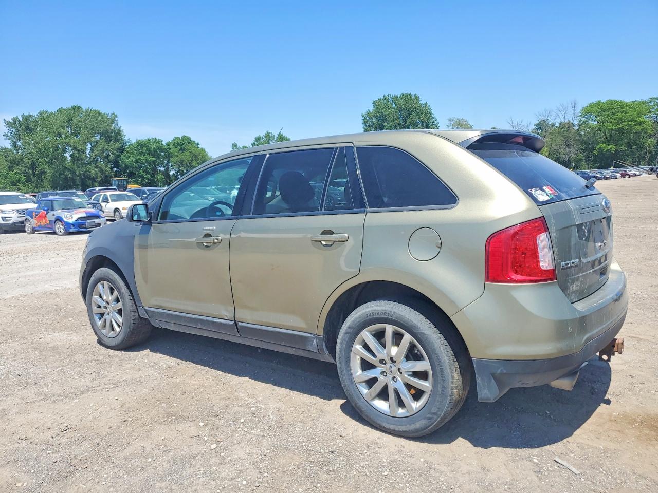 2013 Ford Edge Sel Green vin: 2FMDK4JC7DBC12406