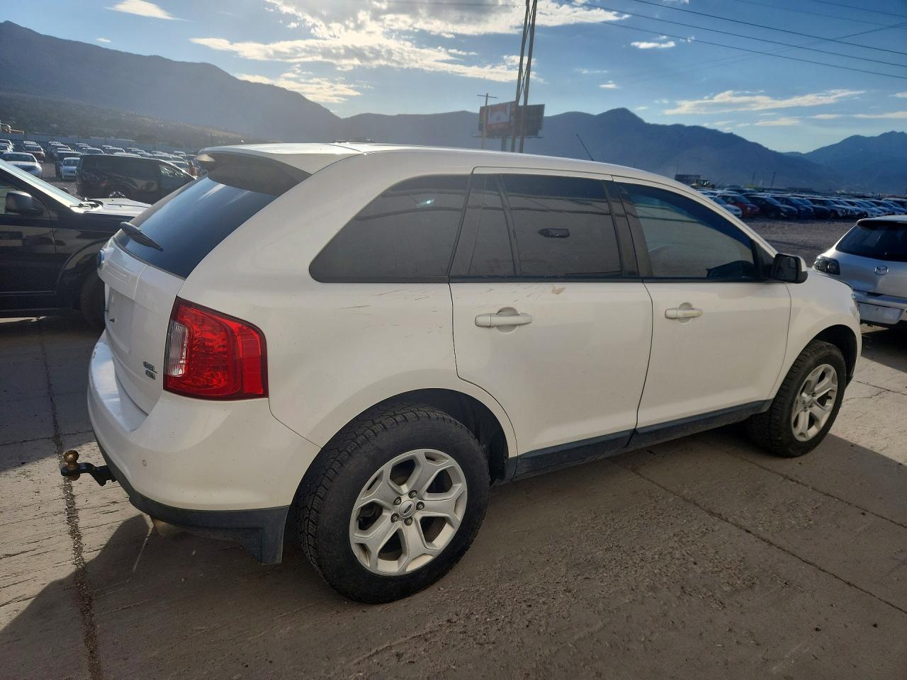 2013 Ford Edge Sel White vin: 2FMDK4JC7DBC18058