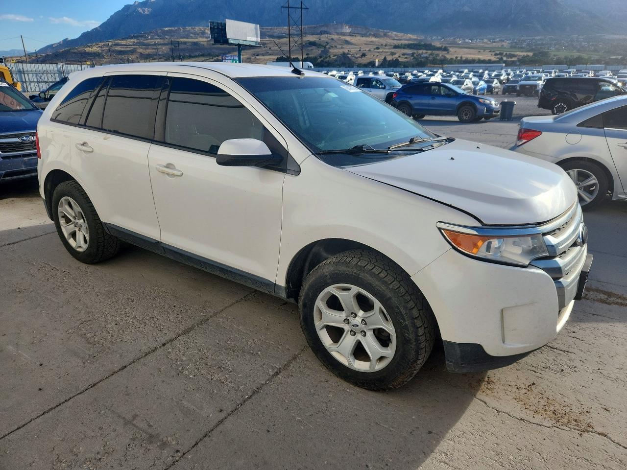 2013 Ford Edge Sel White vin: 2FMDK4JC7DBC18058