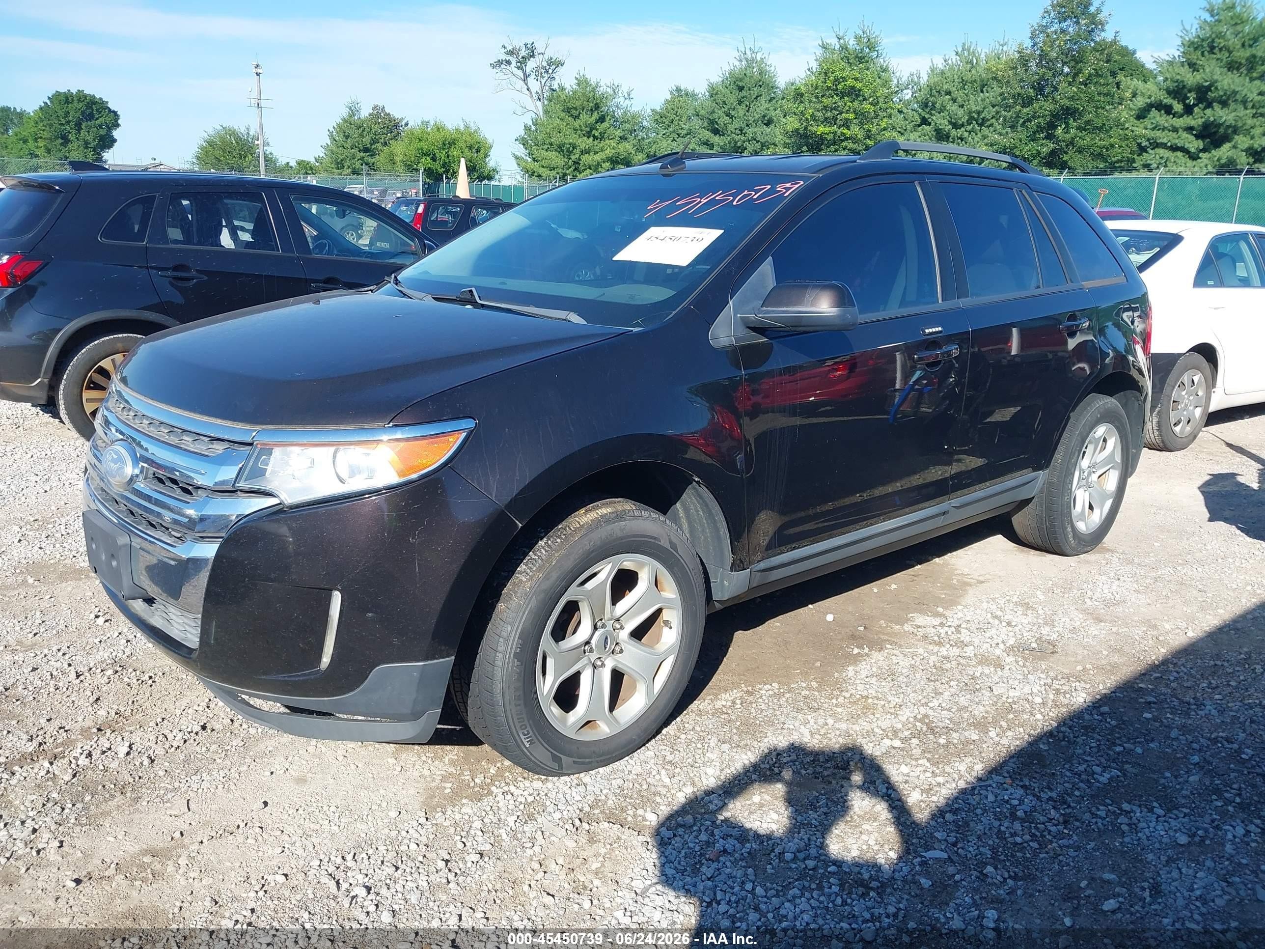 2013 Ford Edge Sel Black vin: 2FMDK4JC7DBC56633
