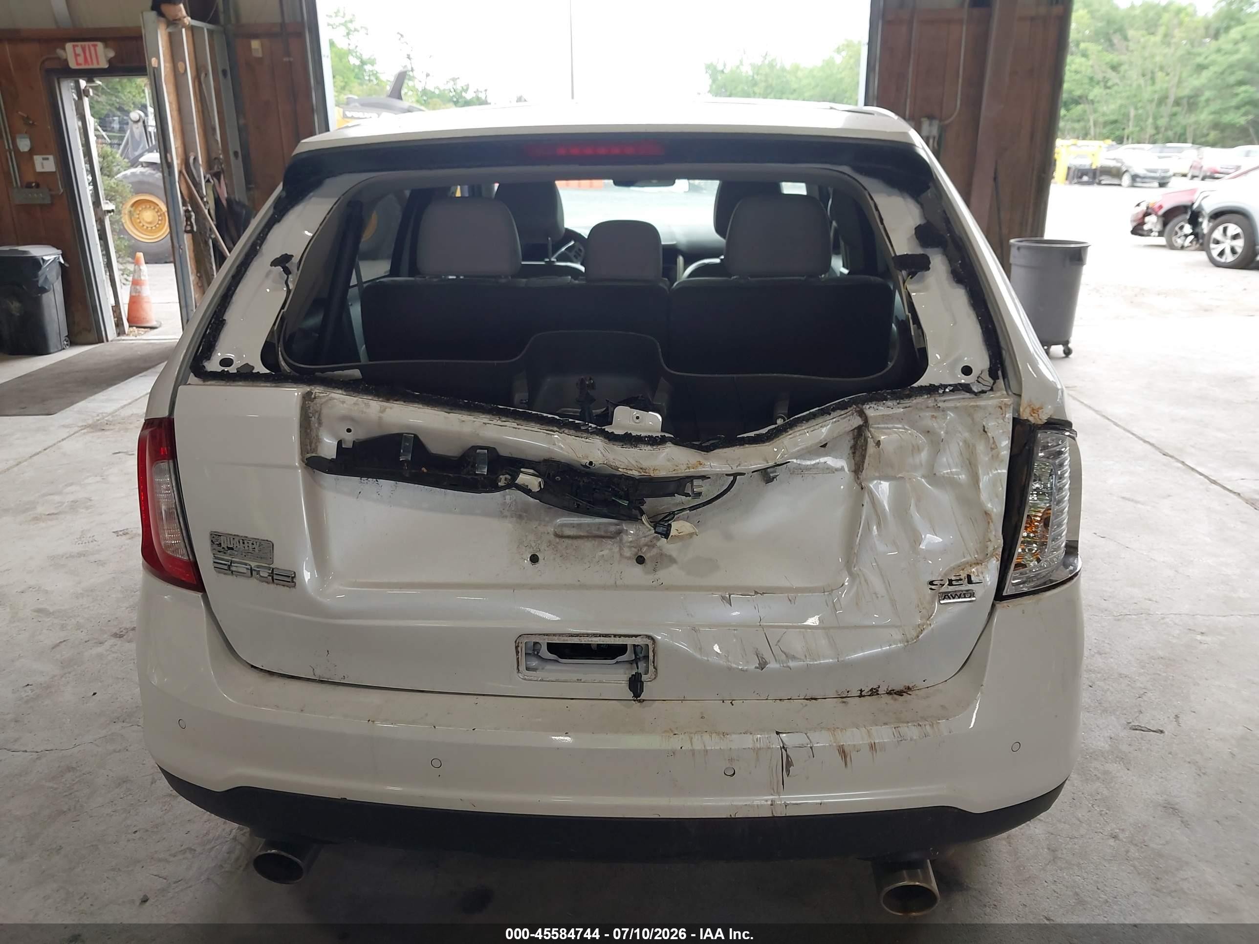 2013 Ford Edge Sel White vin: 2FMDK4JC7DBC79975