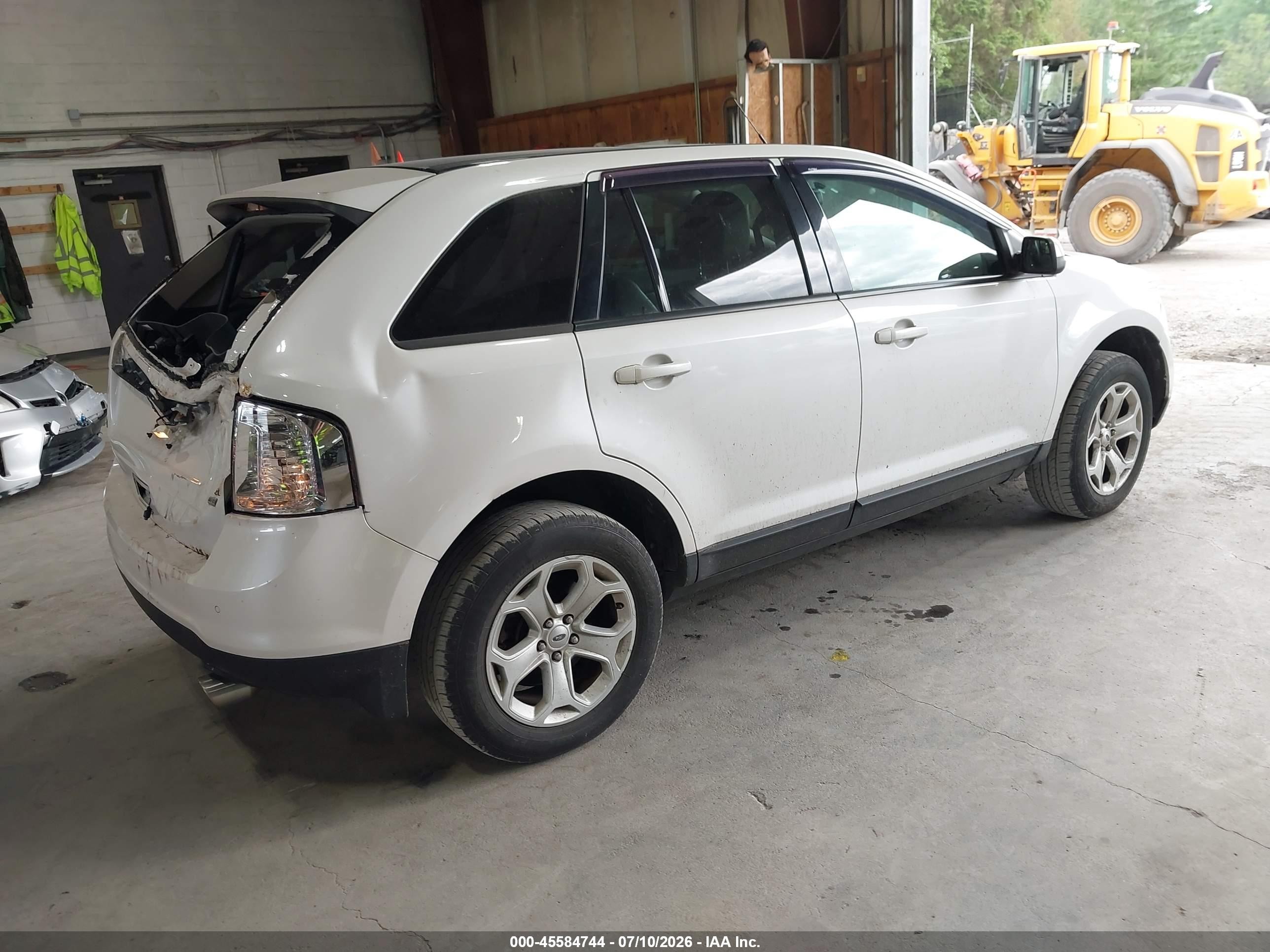 2013 Ford Edge Sel White vin: 2FMDK4JC7DBC79975
