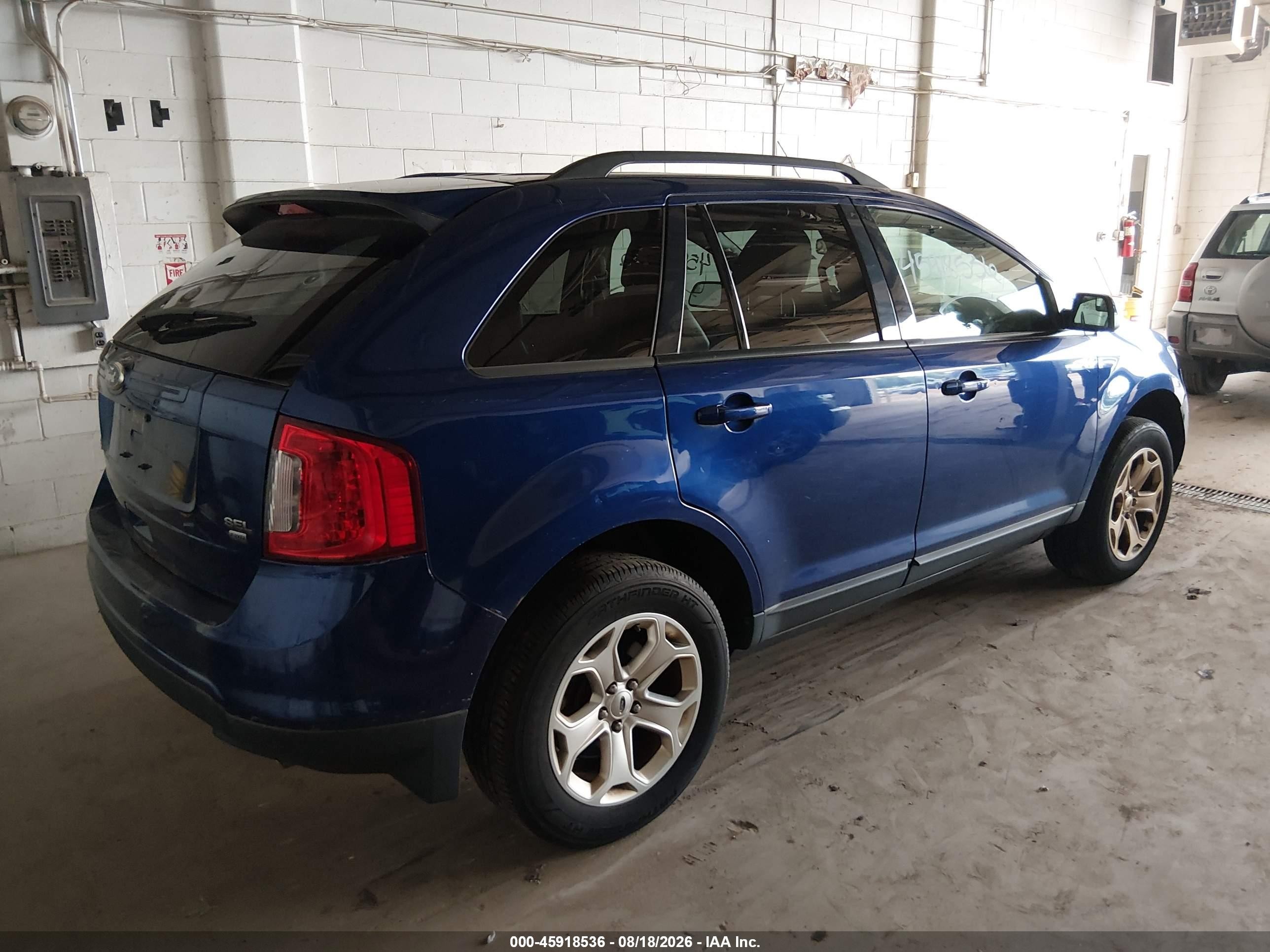 2013 Ford Edge Sel Синий vin: 2FMDK4JC7DBE10547