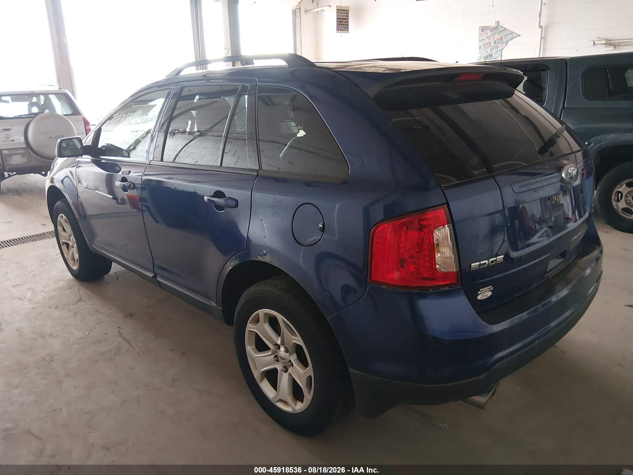 2013 Ford Edge Sel Синий vin: 2FMDK4JC7DBE10547
