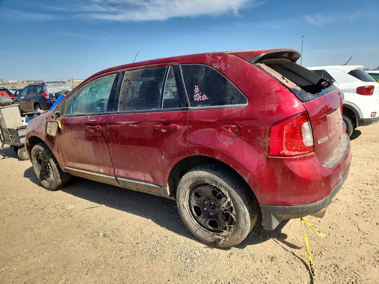 2013 Ford Edge Sel Red vin: 2FMDK4JC7DBE19622