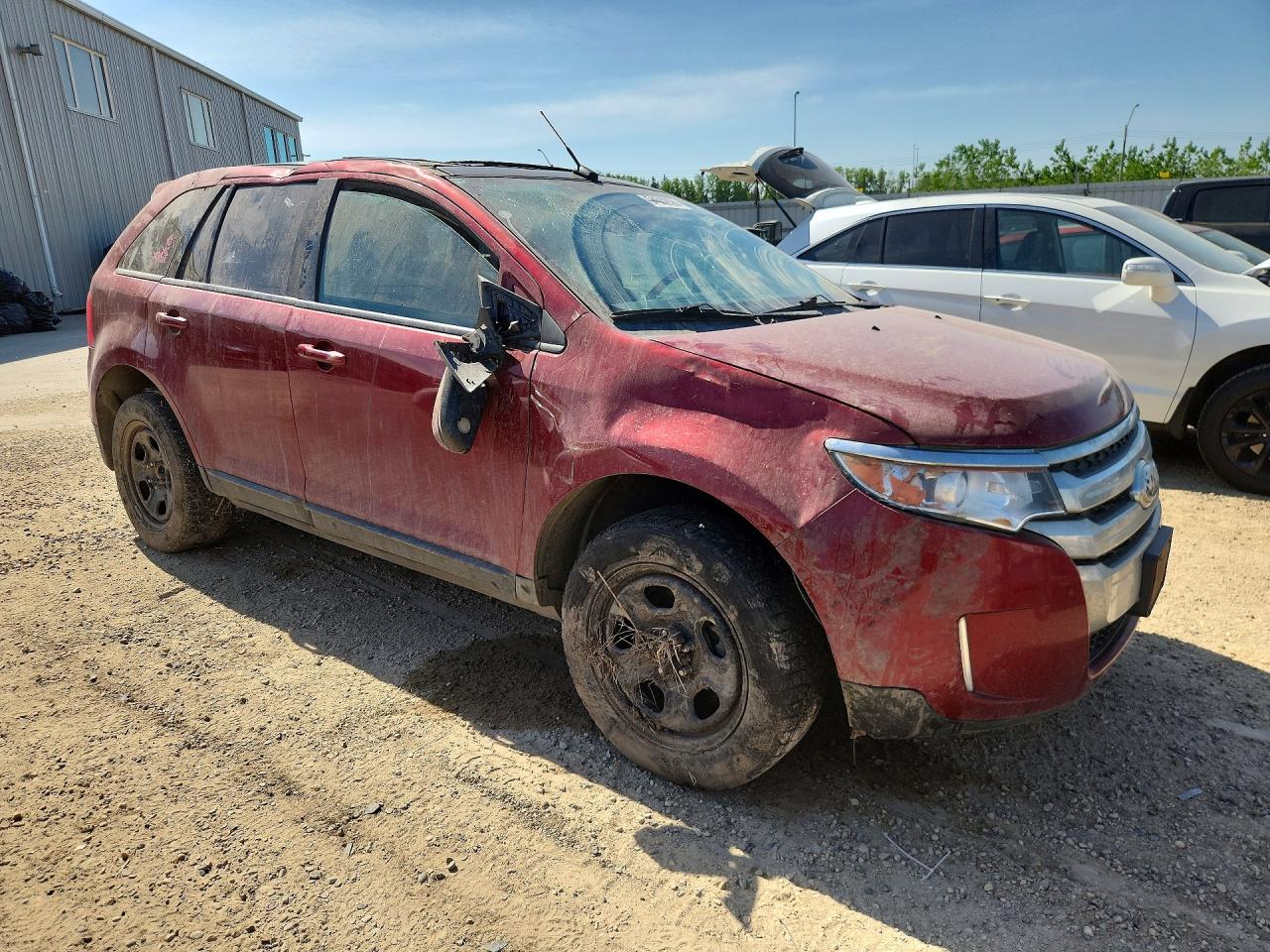 2013 Ford Edge Sel Red vin: 2FMDK4JC7DBE19622