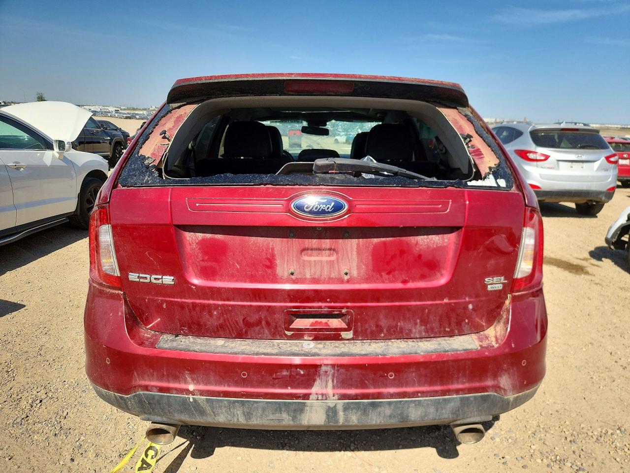 2013 Ford Edge Sel Red vin: 2FMDK4JC7DBE19622
