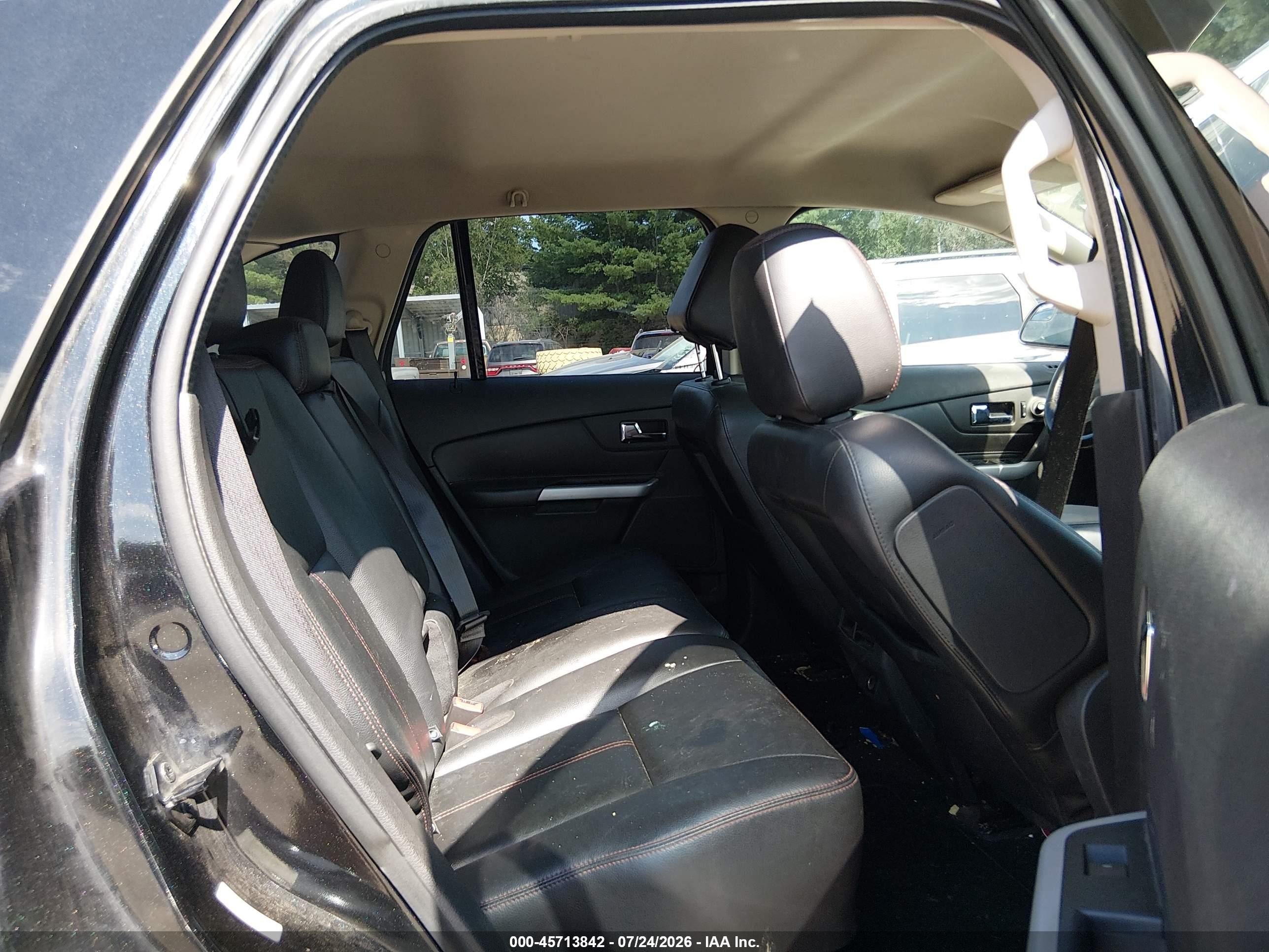 2014 Ford Edge Sel Black vin: 2FMDK4JC7EBA08657