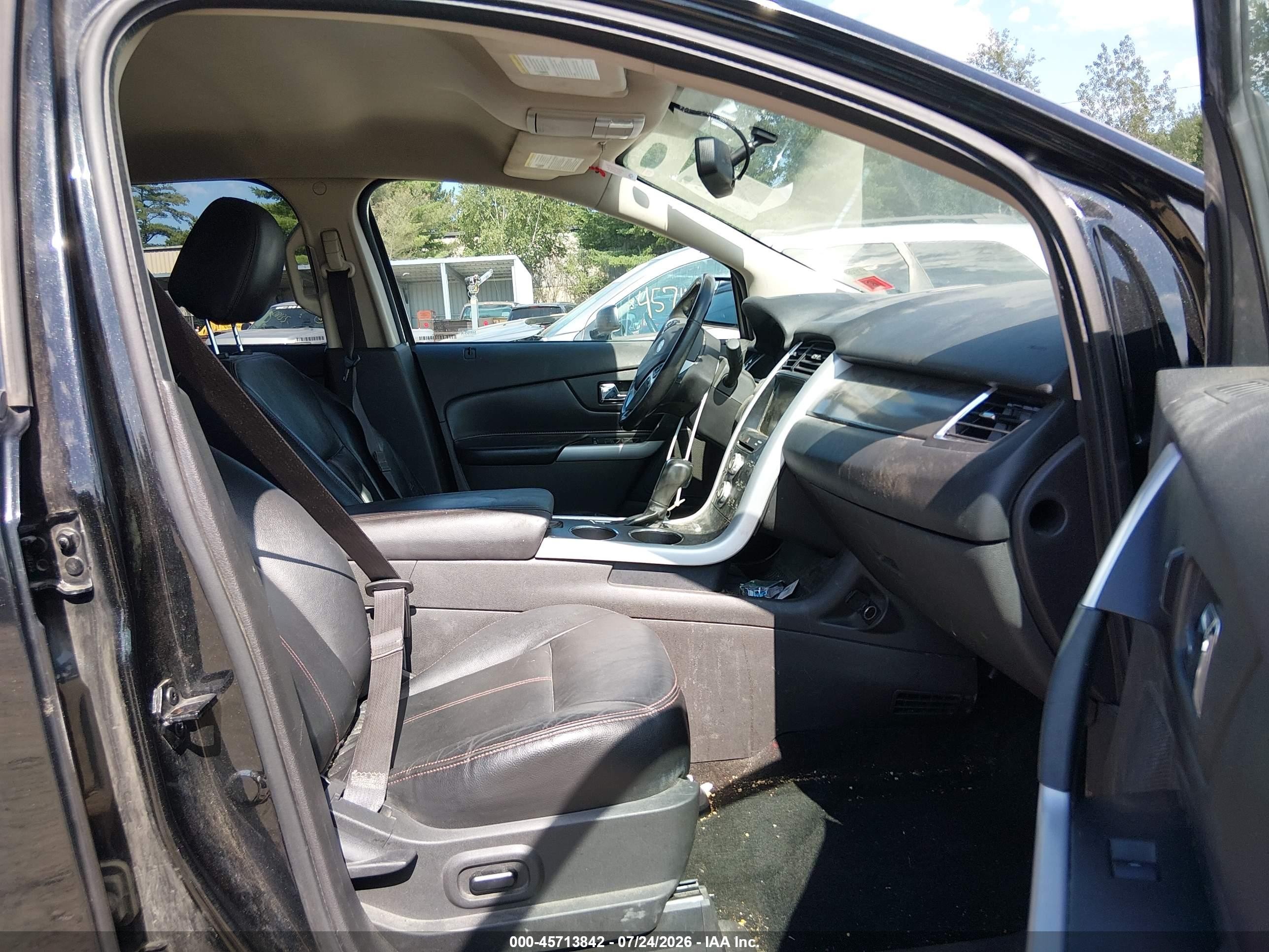 2014 Ford Edge Sel Black vin: 2FMDK4JC7EBA08657