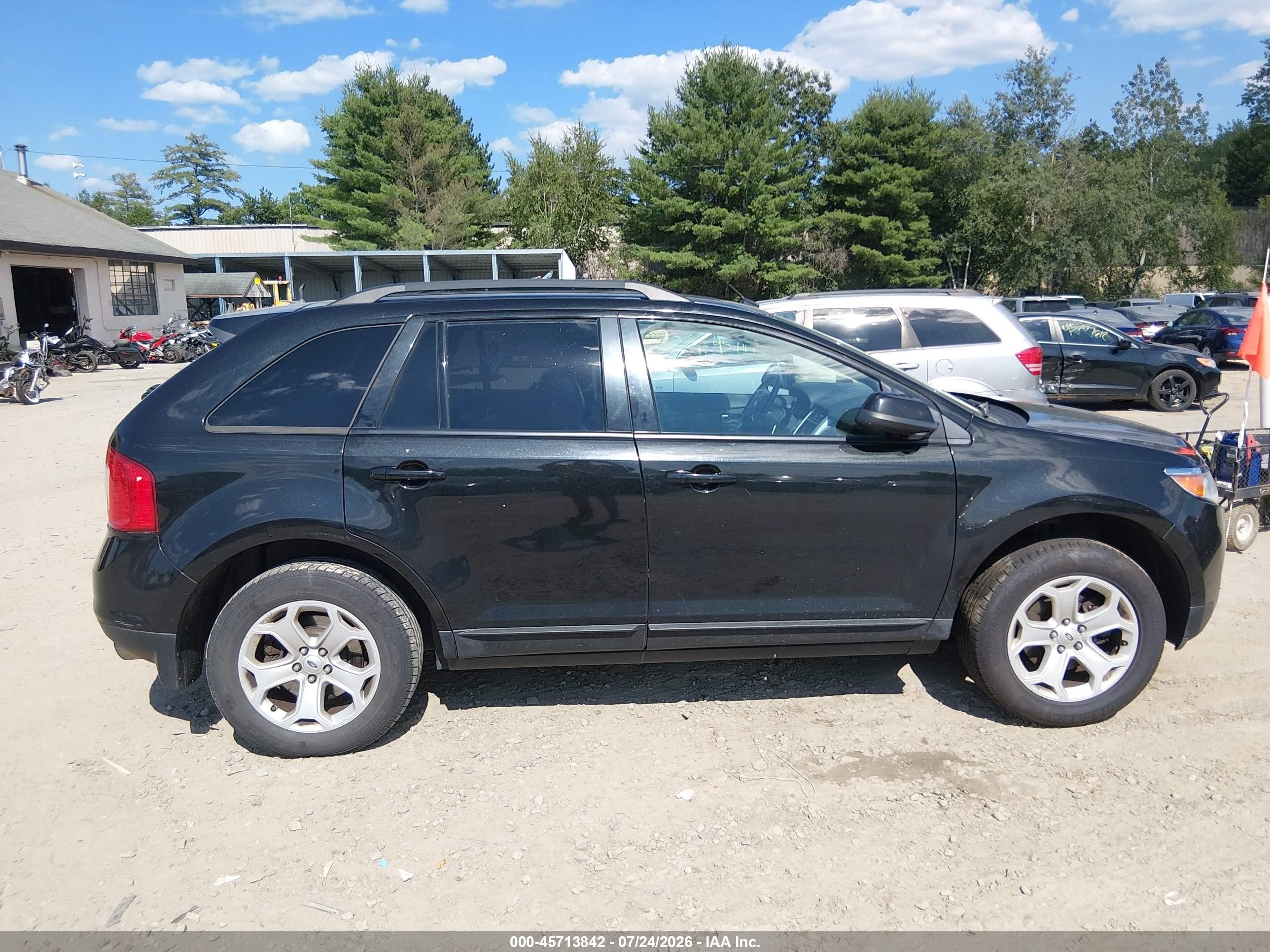 2014 Ford Edge Sel Black vin: 2FMDK4JC7EBA08657