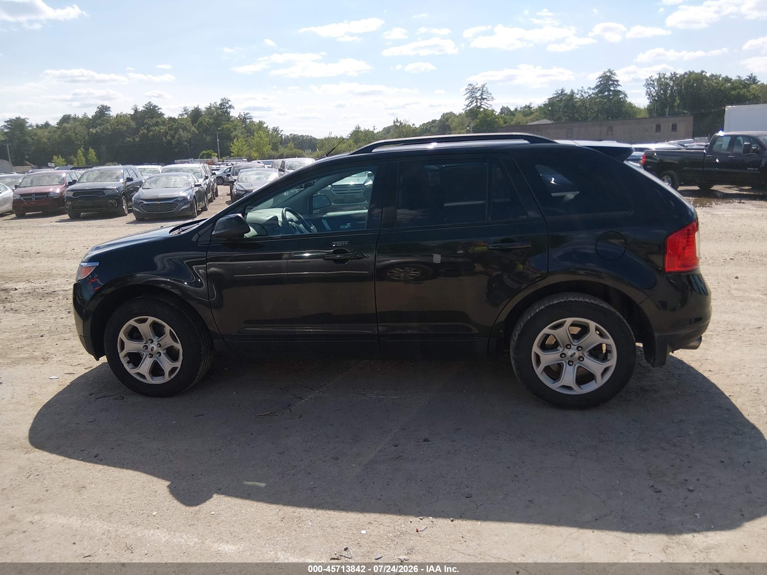 2014 Ford Edge Sel Black vin: 2FMDK4JC7EBA08657