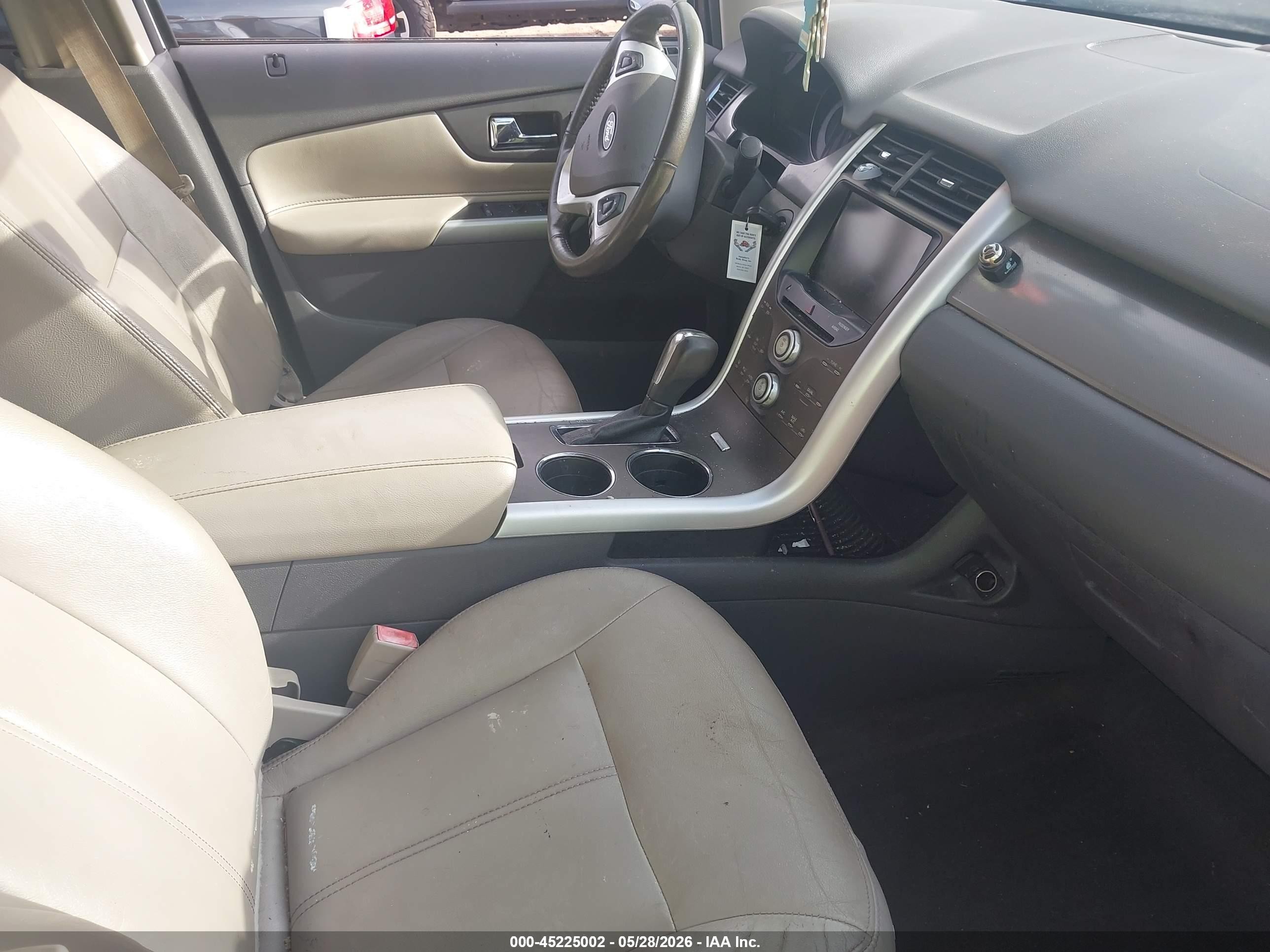 2014 Ford Edge Sel White vin: 2FMDK4JC7EBA44154
