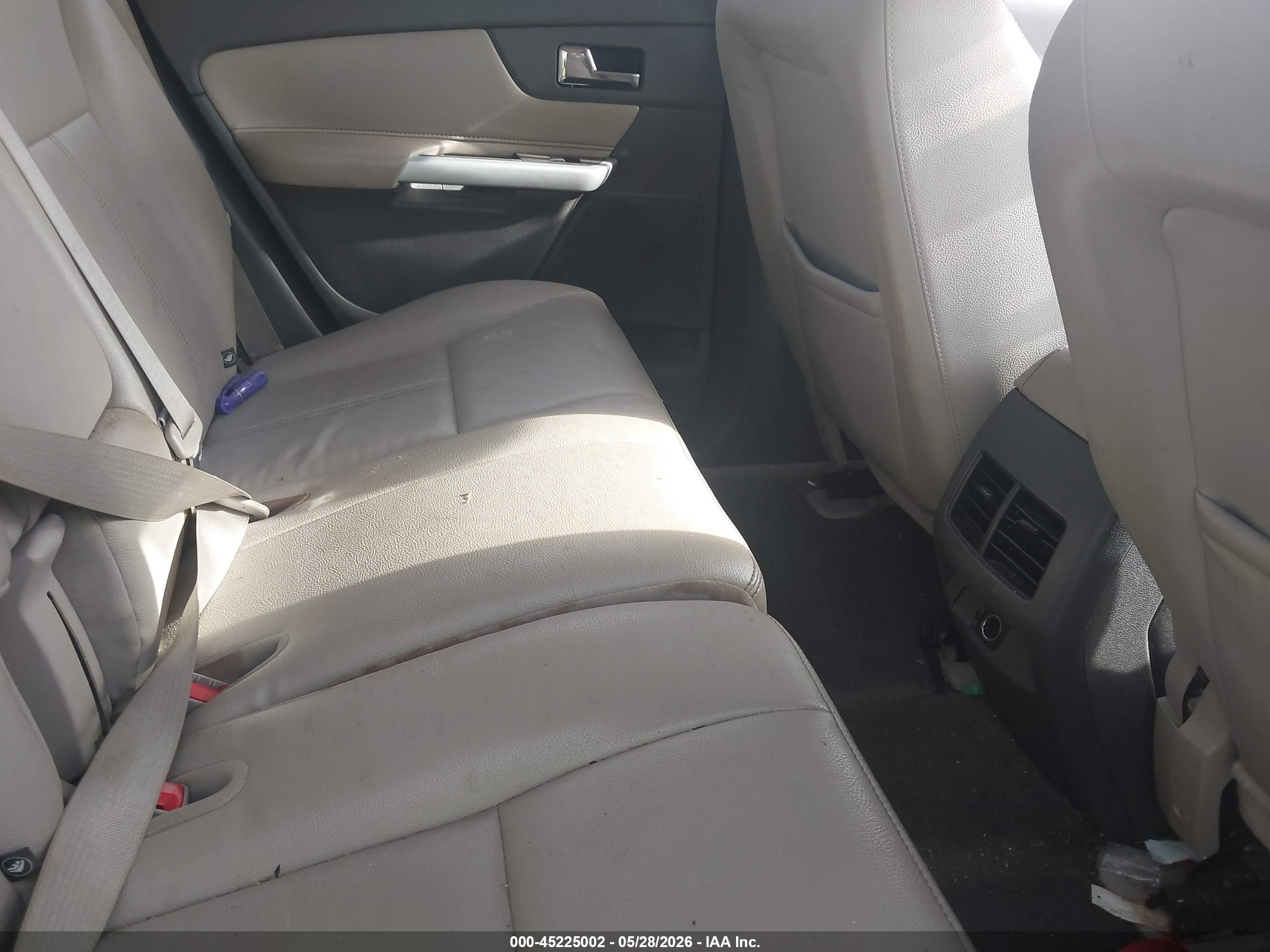 2014 Ford Edge Sel White vin: 2FMDK4JC7EBA44154
