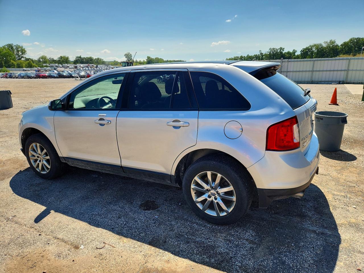 2014 Ford Edge Sel Silver vin: 2FMDK4JC7EBA71094