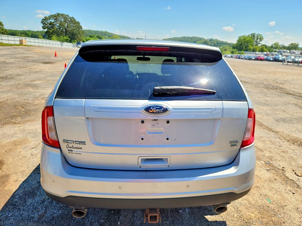 2014 Ford Edge Sel Silver vin: 2FMDK4JC7EBA71094