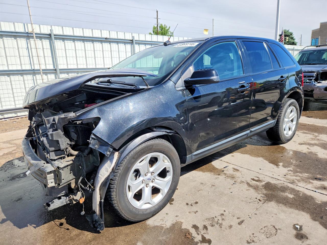 2014 Ford Edge Sel Black vin: 2FMDK4JC7EBA81284